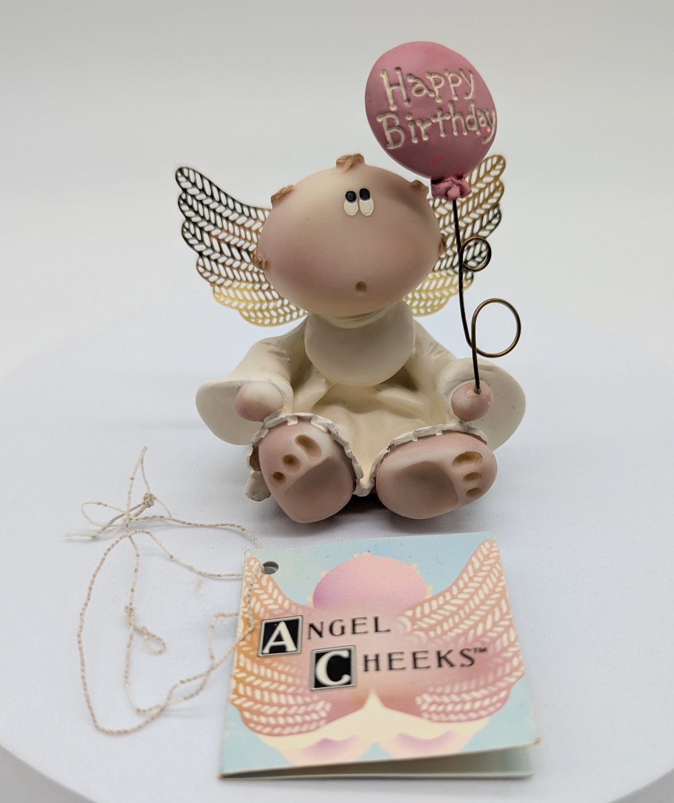Russ Berrie ANGEL CHEEKS Happy Birthday Angel Balloon Kirk’s Critters #25966