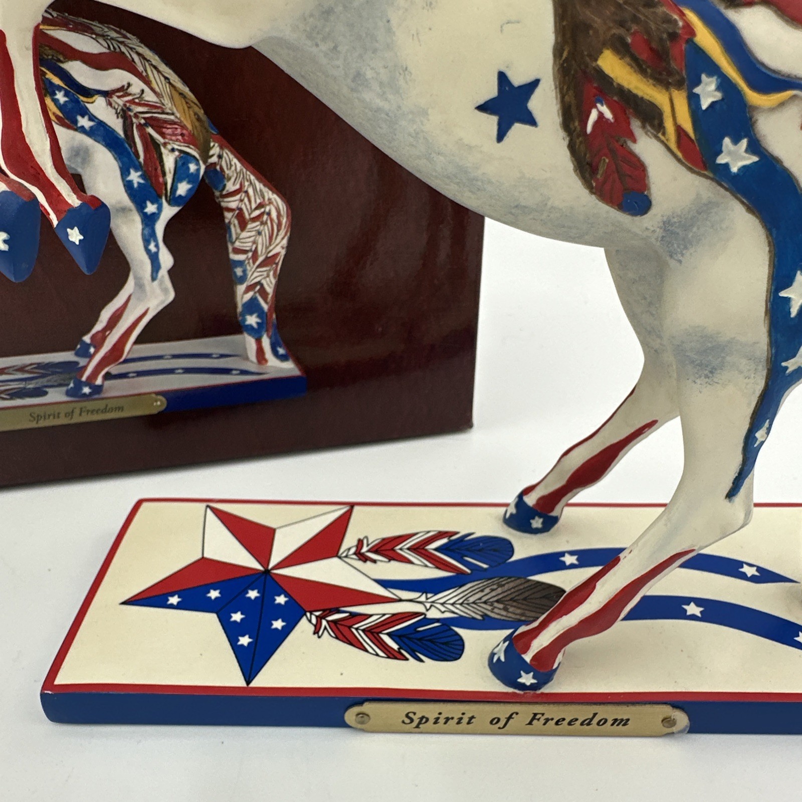 Trail of Painted Ponies “Spirit of Freedom” Lynn Bean Patriotic Horse RETIRED