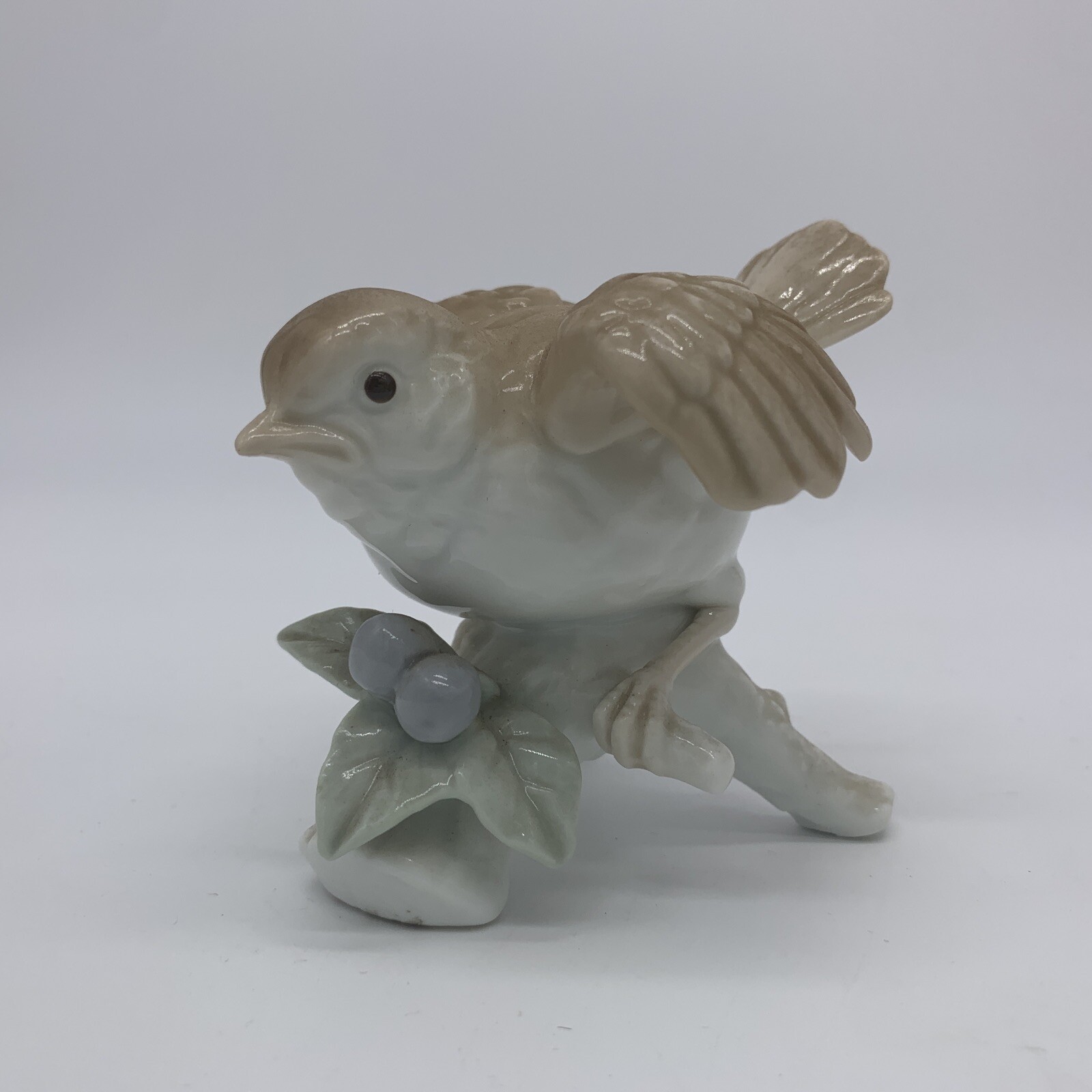 Cosmos Gifts Fine Porcelain Sparrow Bird w/ Berry Figure