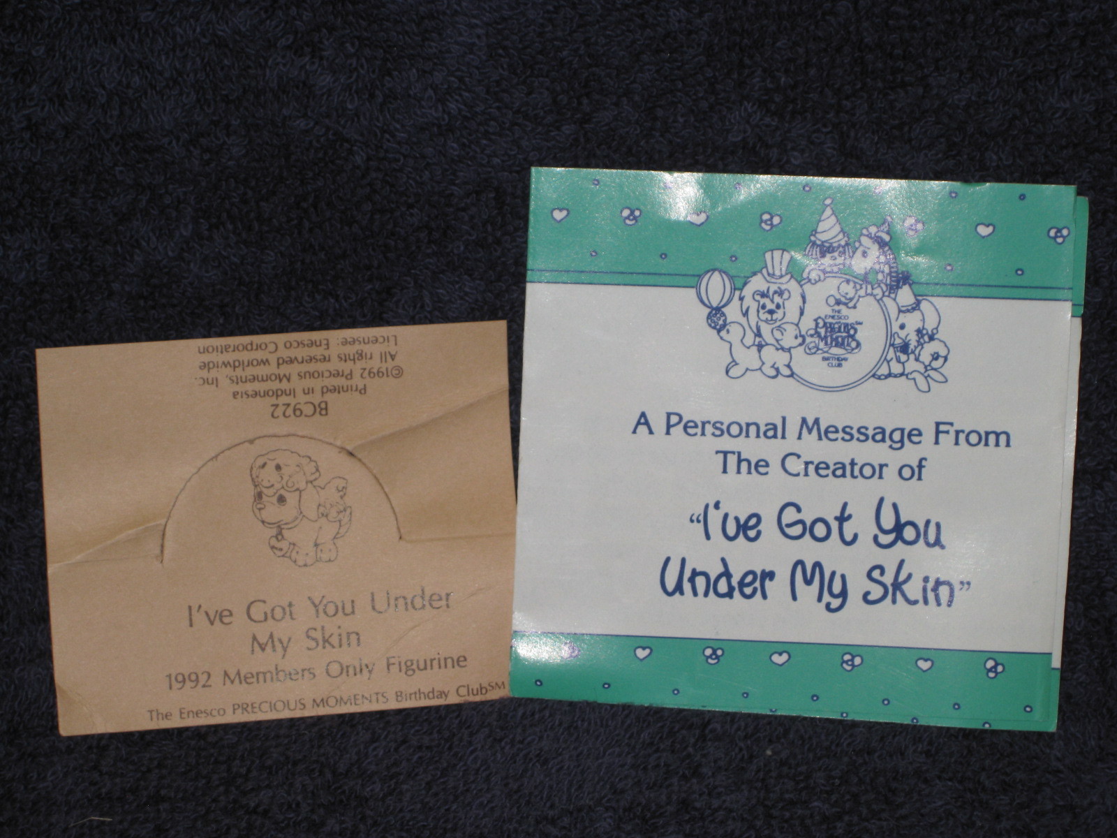 BC922 Precious Moments – “I’ve Got You Under My Skin” – G Clef Mark