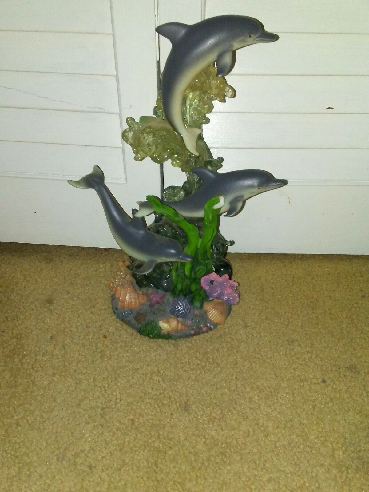 Musical Dolphins figurine approximately 11 inches Tall