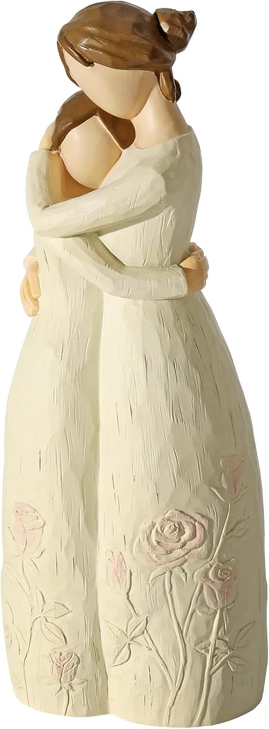 Gifts for Mom from Daughter – Sculpted Hand-Painted Mother and Daugh…