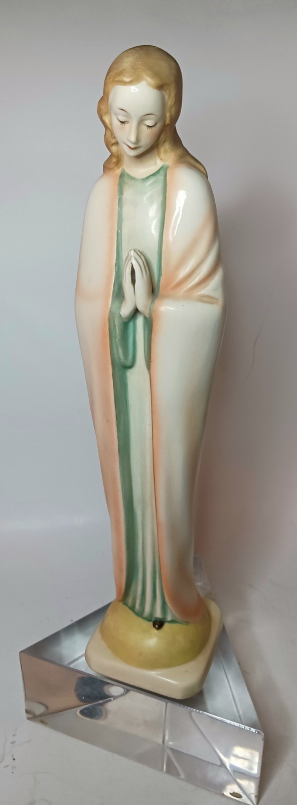 Vintage Hummel Standing Madonna 13” Tall Hand Painted in Pastels