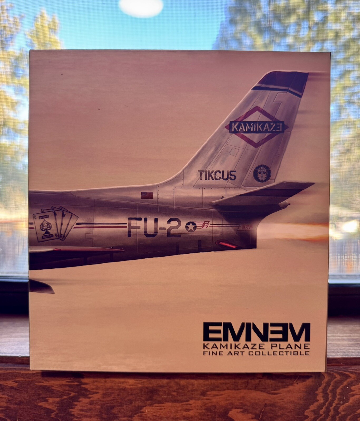 Limited ED Eminem Kamikaze Hand Painted Plane 6.5” X7” X 3.25” Vinyl Sculpture