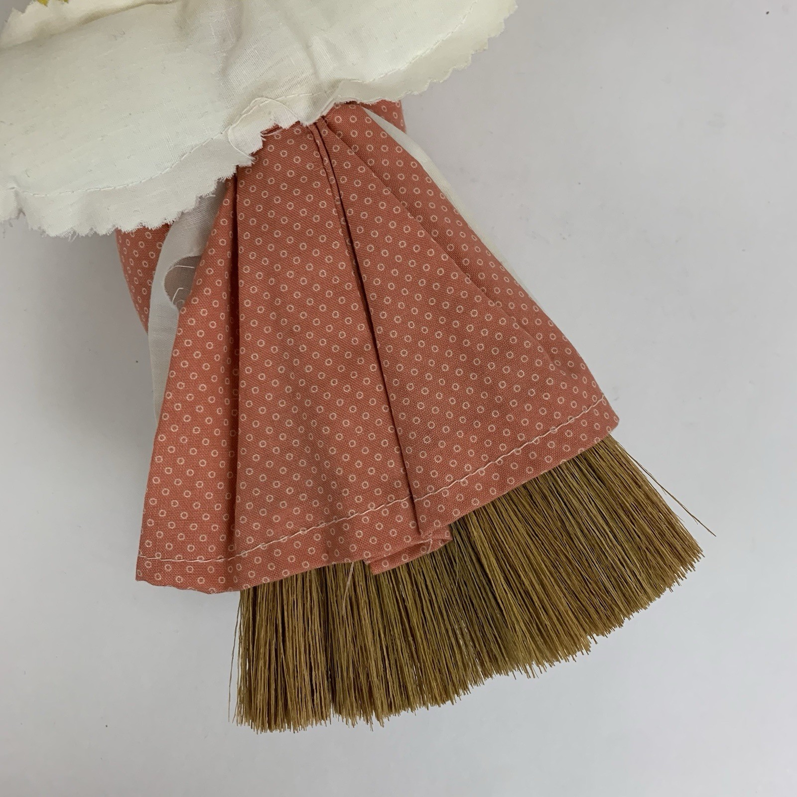 Vintage Handmade Kitchen Angel Straw Broom Folk Art Country Wall Decor Hanging