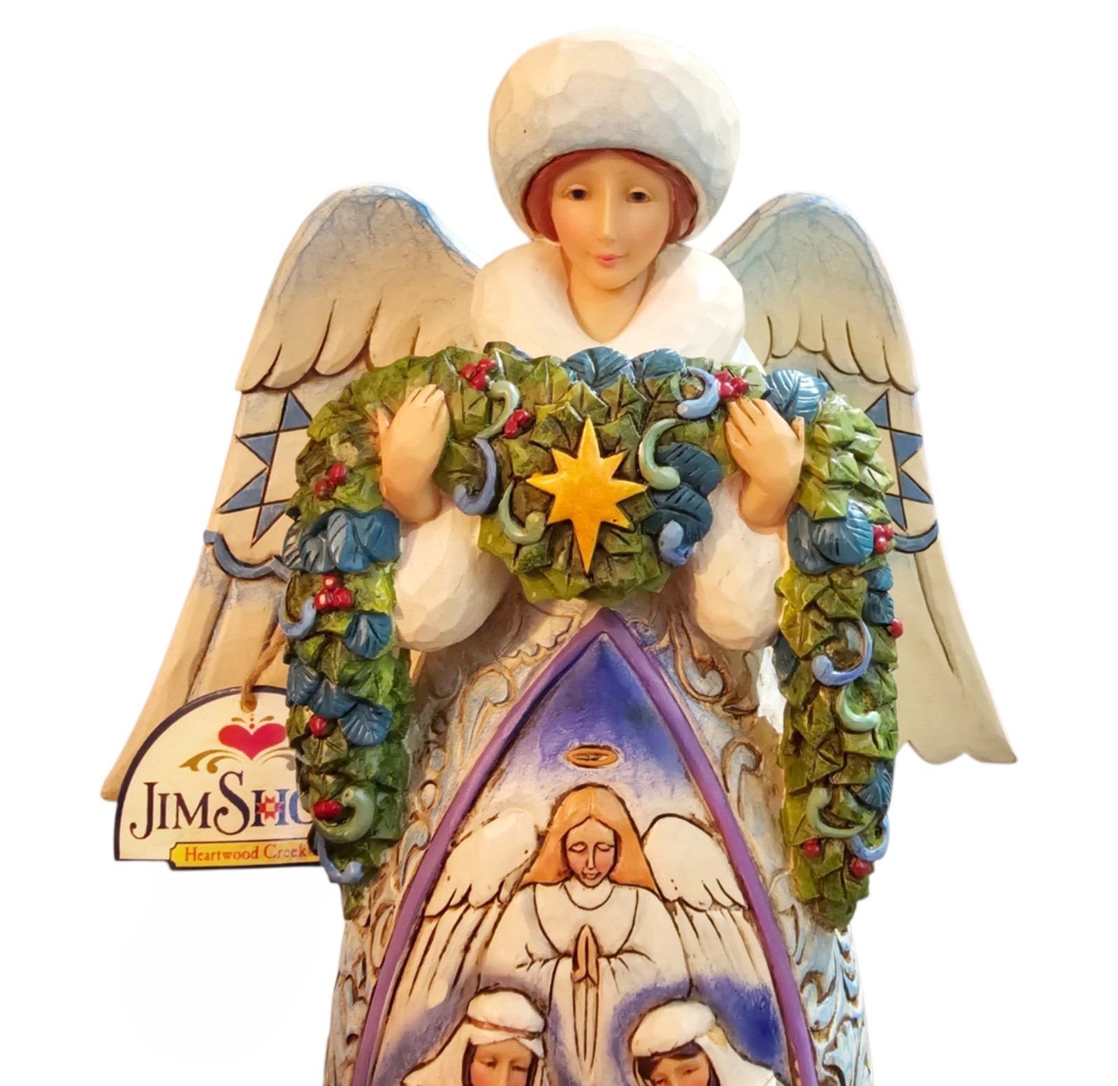 Jim Shore Christmas Angel Figurine Holy Family Nativity 2009 w Box Retired EXC