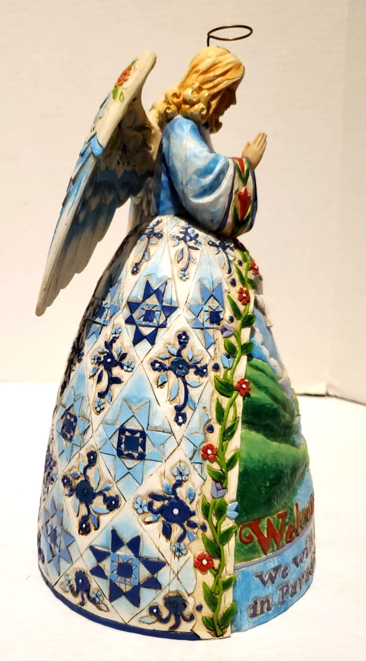 Jim Shore Peaceful Journey Angel Welcome Home 11″