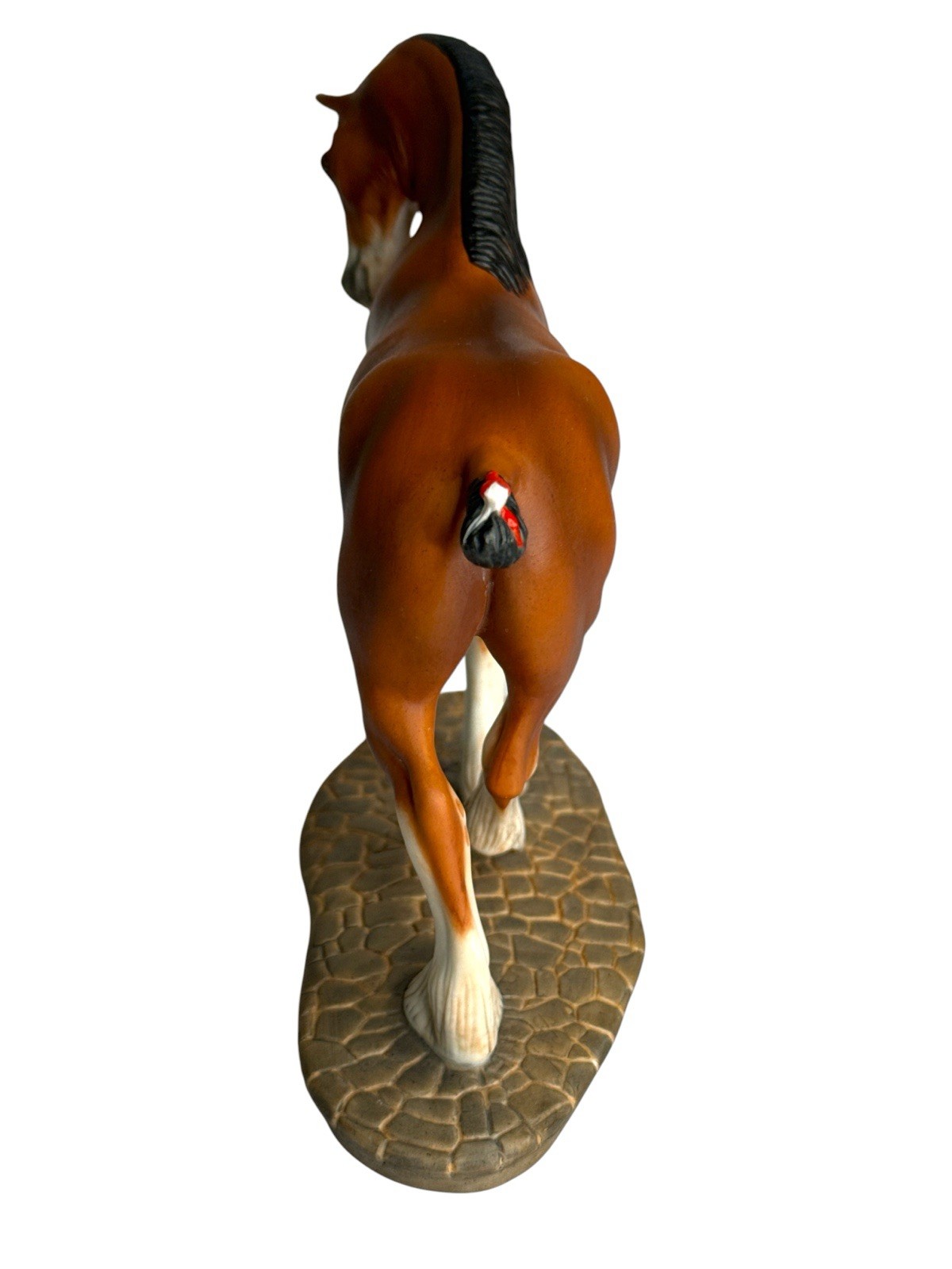 Franklin Mint Great Horses of the World Clydesdale Figurine 1989 Horse Statue