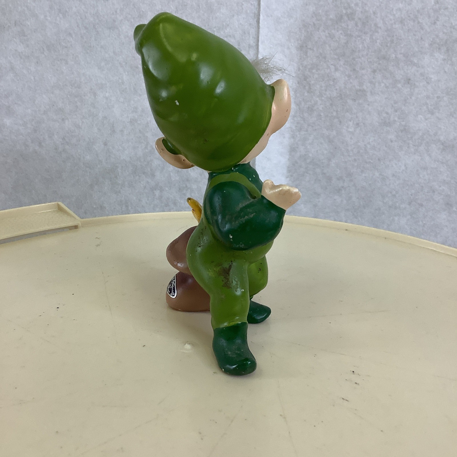 Vintage Josef Originals Garden Woodland Pixie Elf On Mushroom w/Butterfly