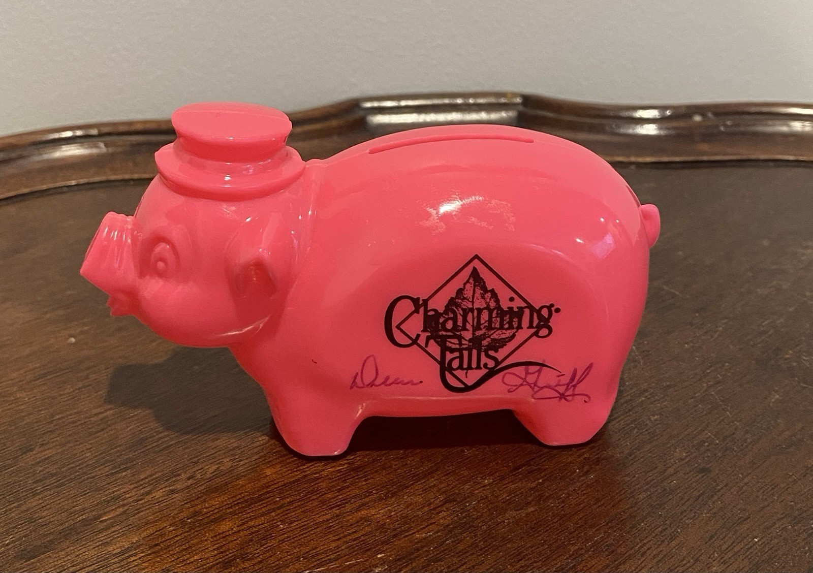 RARE SIGNED VTG Charming Tails Promotional Piggy Bank Dean Griff