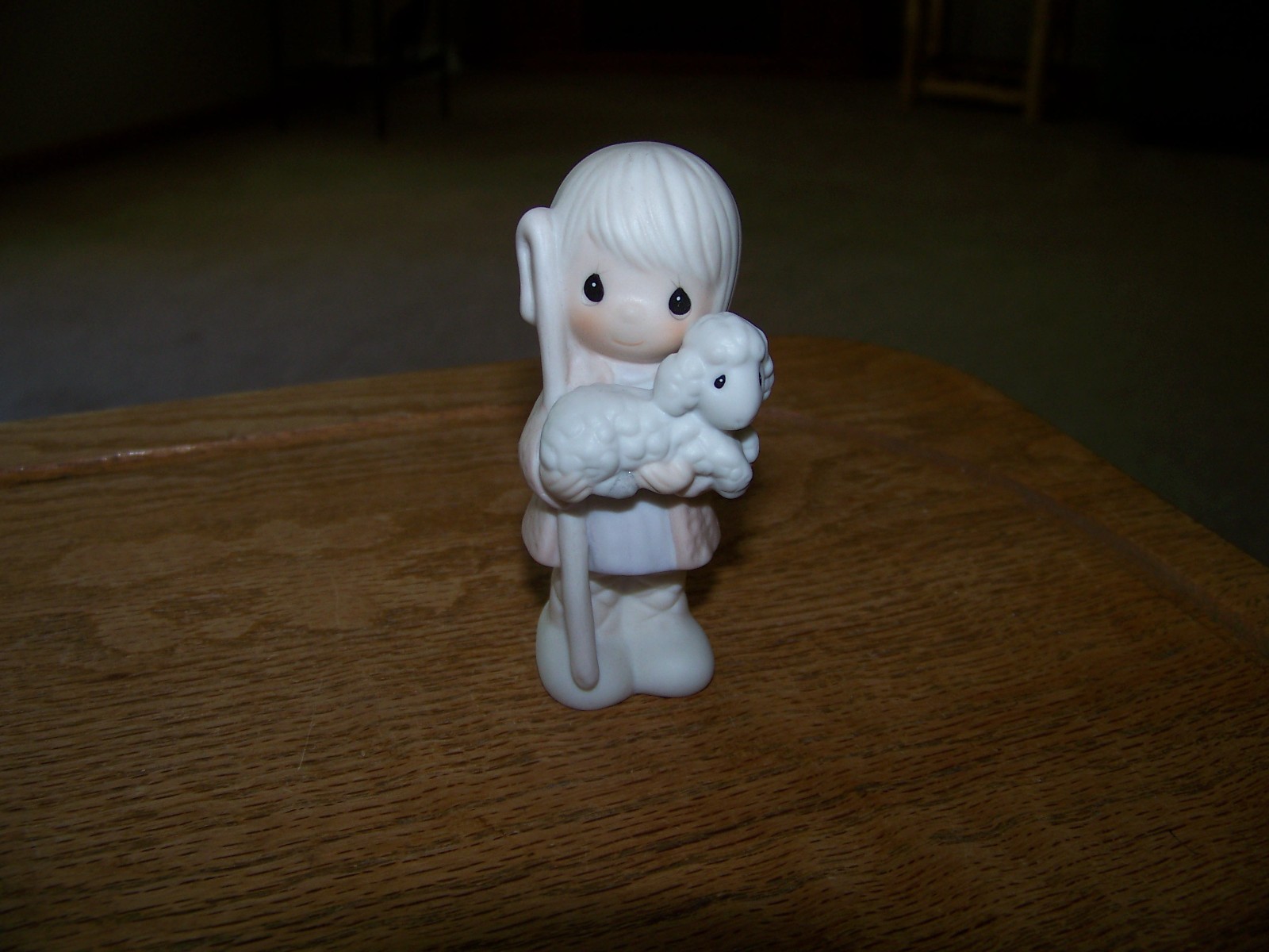 MINI NATIVITY #213616 SHEPHERD BOY HOLDING LAMB PRECIOUS MOMENTS VTG 1982 CLEAN