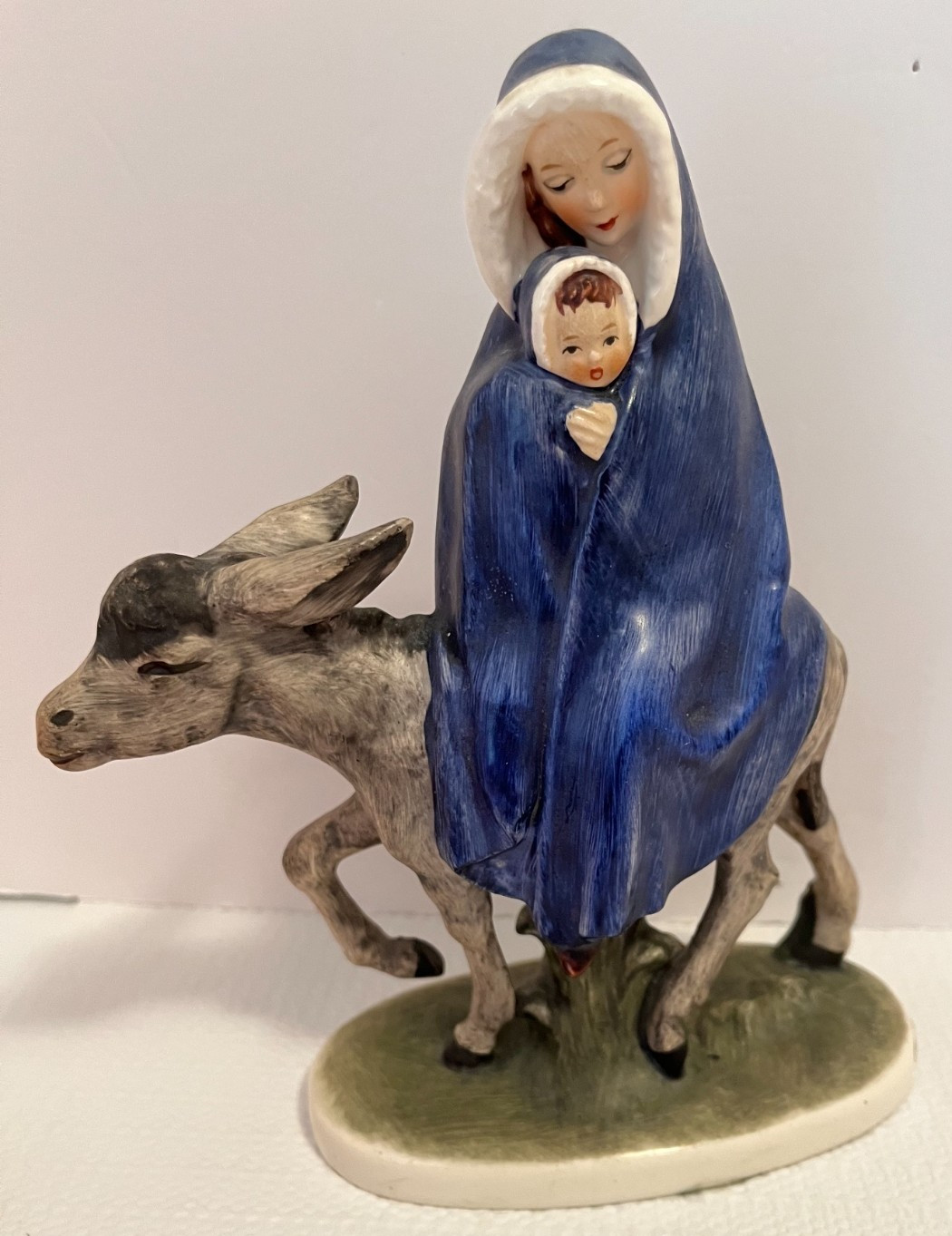 Goebel Flight into Egypt Mary Baby Jesus Donkey Figurine West Germany Rob 405/A