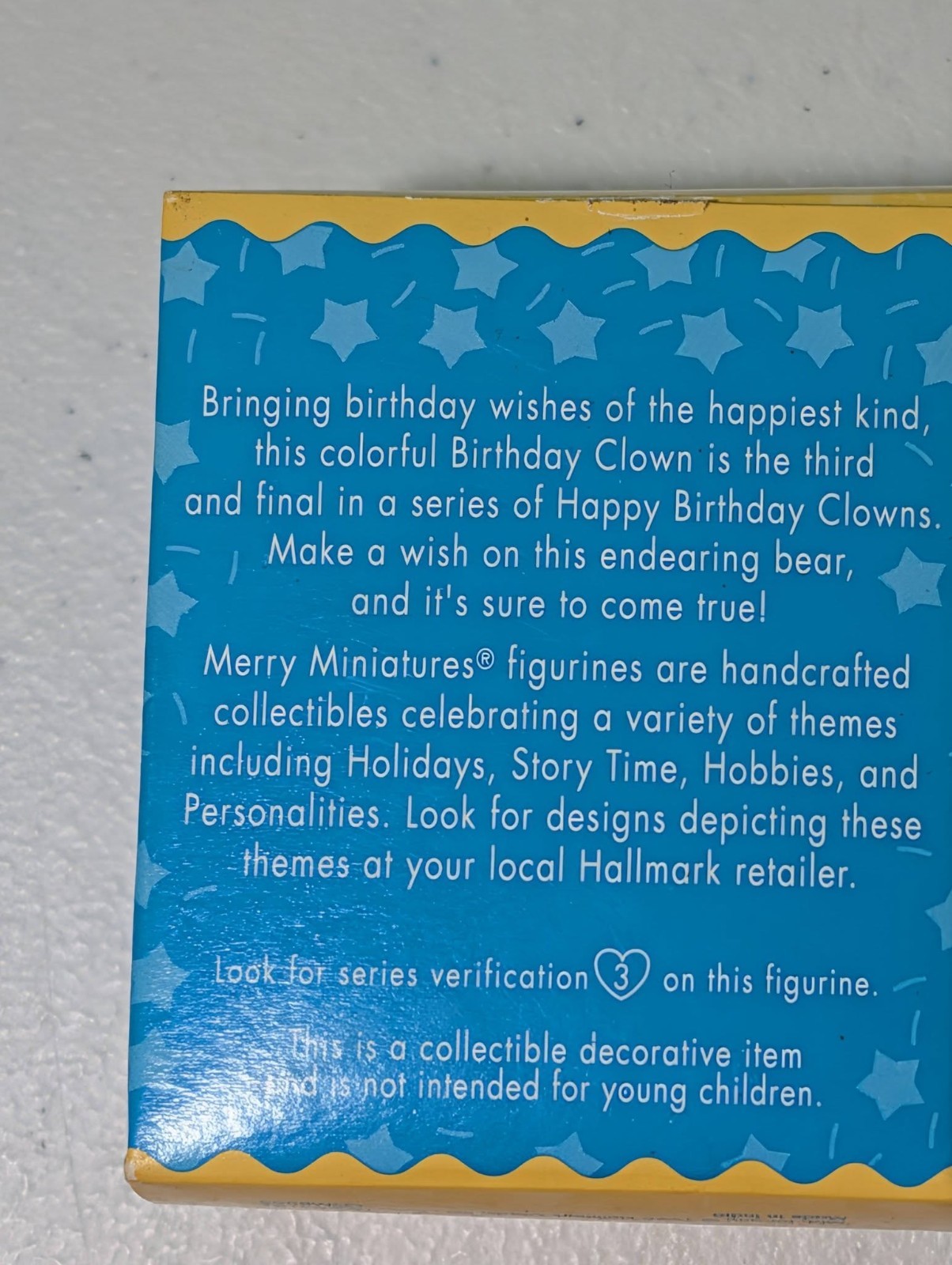 Hallmark 1997 Merry Miniatures Happy Birthday Clowns Vintage