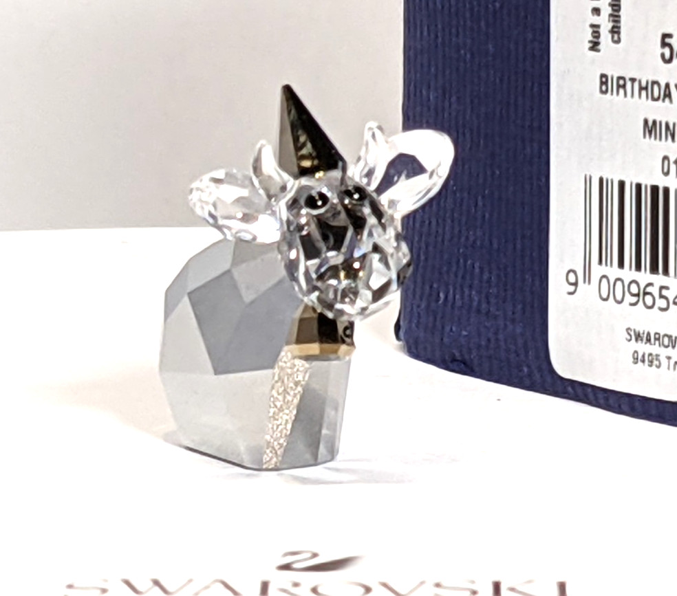 Swarovski BIRTHDAY PRINCESS MO Mini Color Crystal Figurine 5492747 Genuine* MiB!