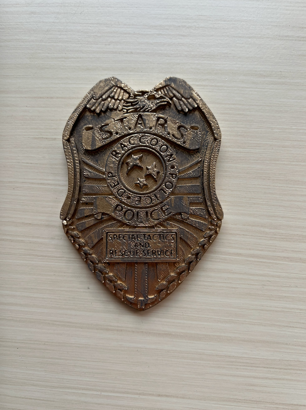 STARS Badge Cosplay Prop Resident Evil Hand Painted Model / DIY Kit 1p