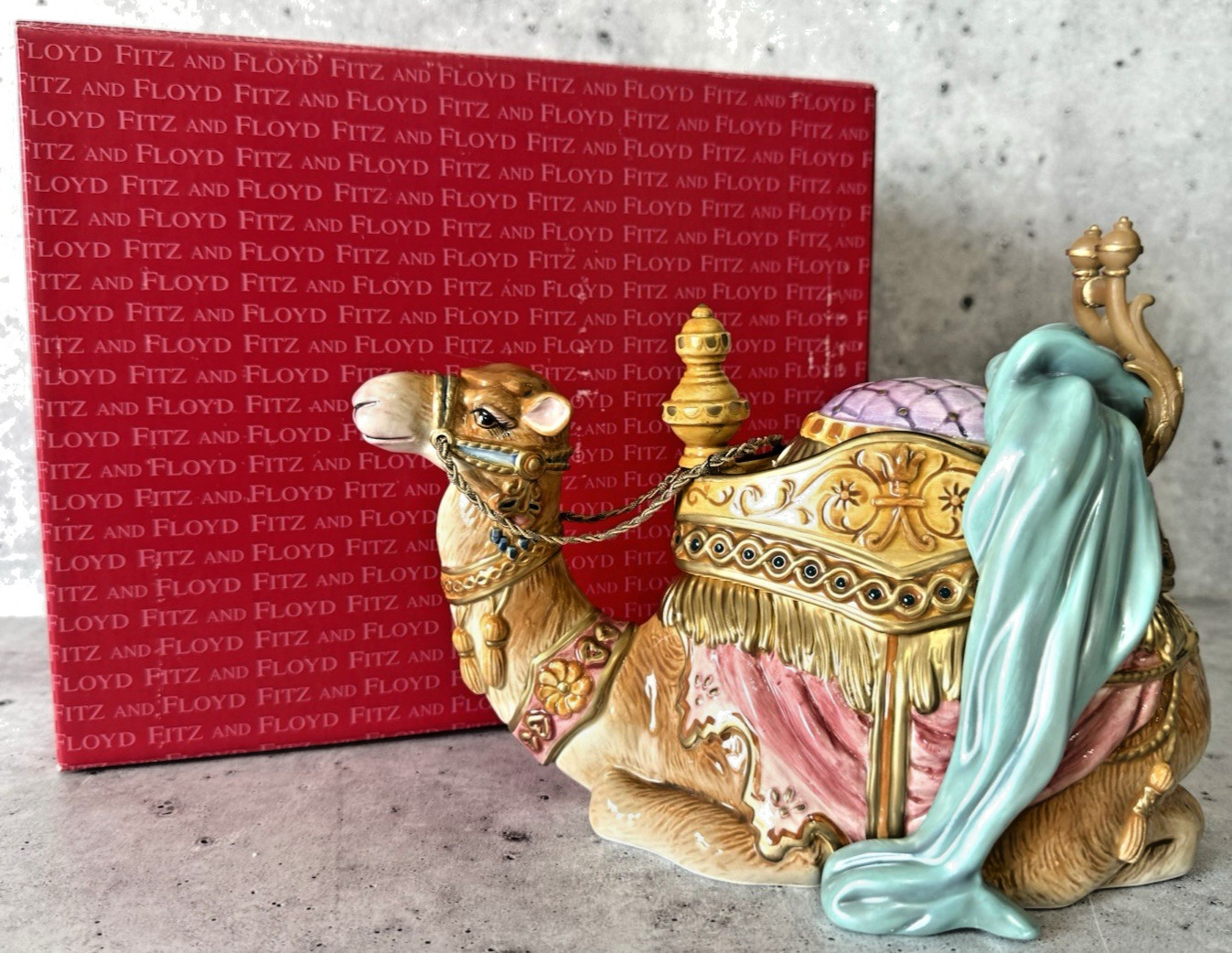 Fitz & Floyd Nativity Arabian Camel Resting Figure 19/207 In Box MINT Cond