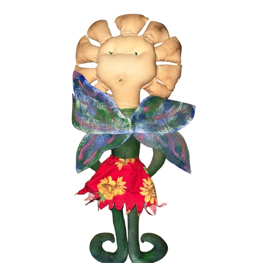 Jo Ellen Lauren BeFruitful Kreations signed Flower Fairy Art Doll Figurine 24”