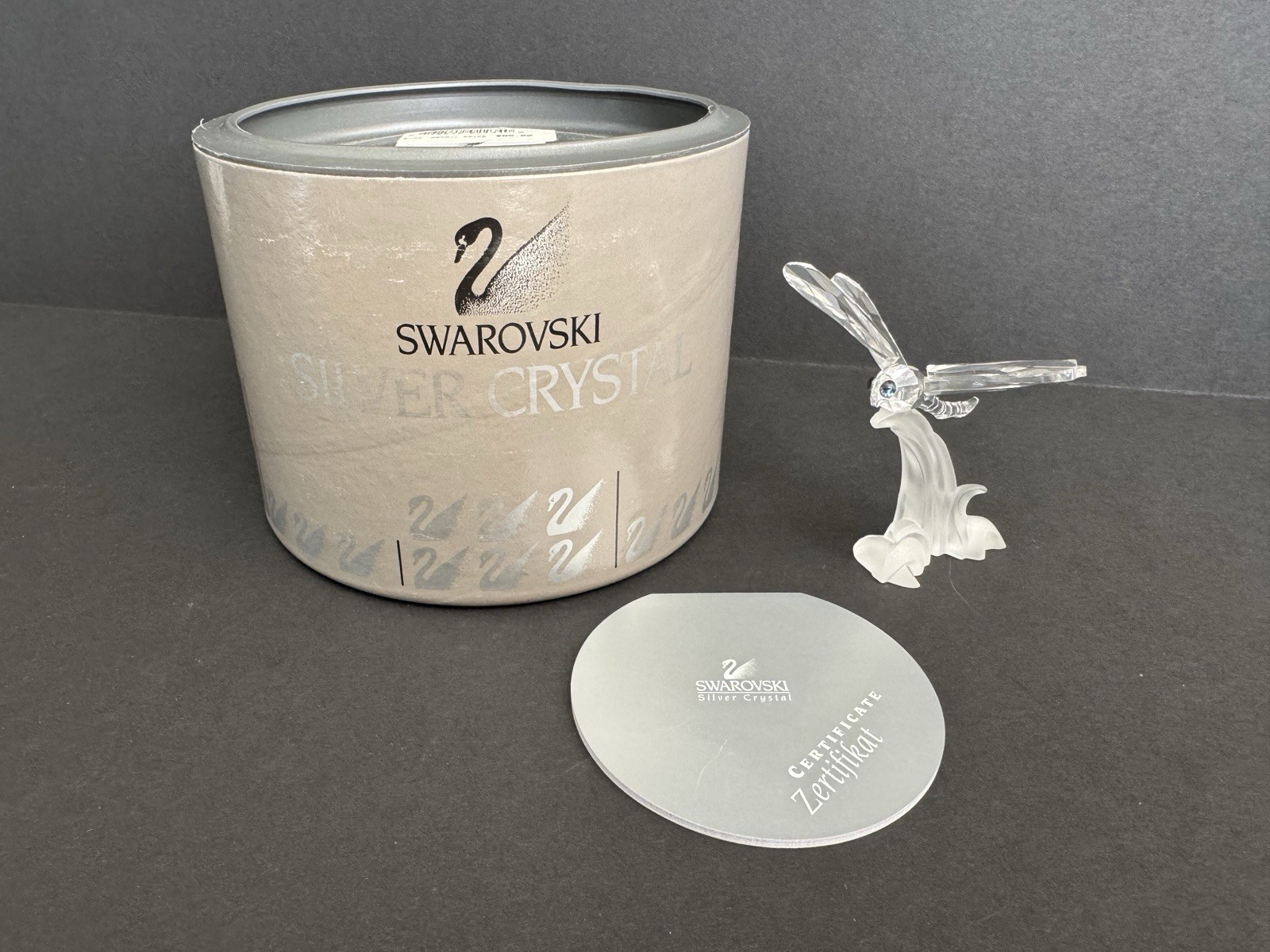 *RARE* Swarovski Silver Crystal Dragonfly with certificate and Original Boxing