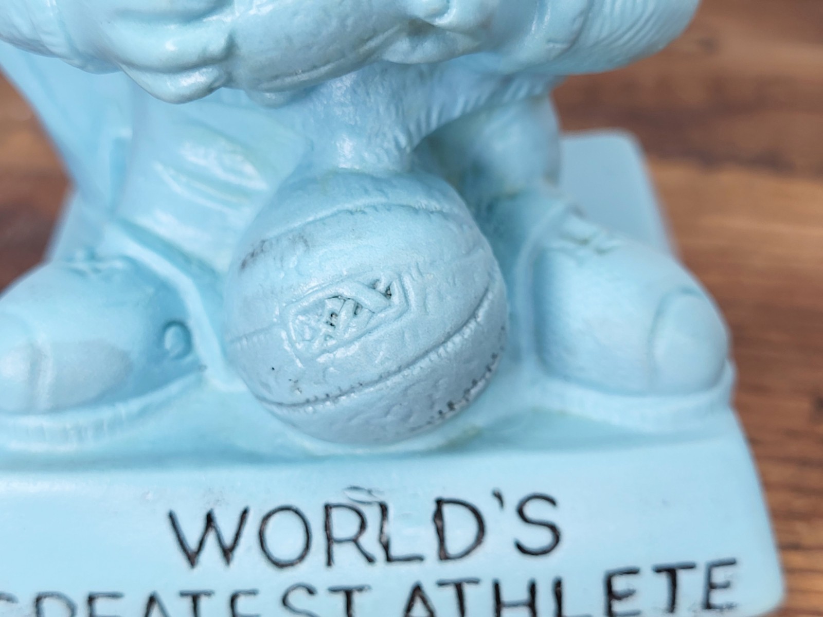 Vintage 1971 R. & W. Berries Blue Sillisculpt #9025 “World’s Greatest Athlete”