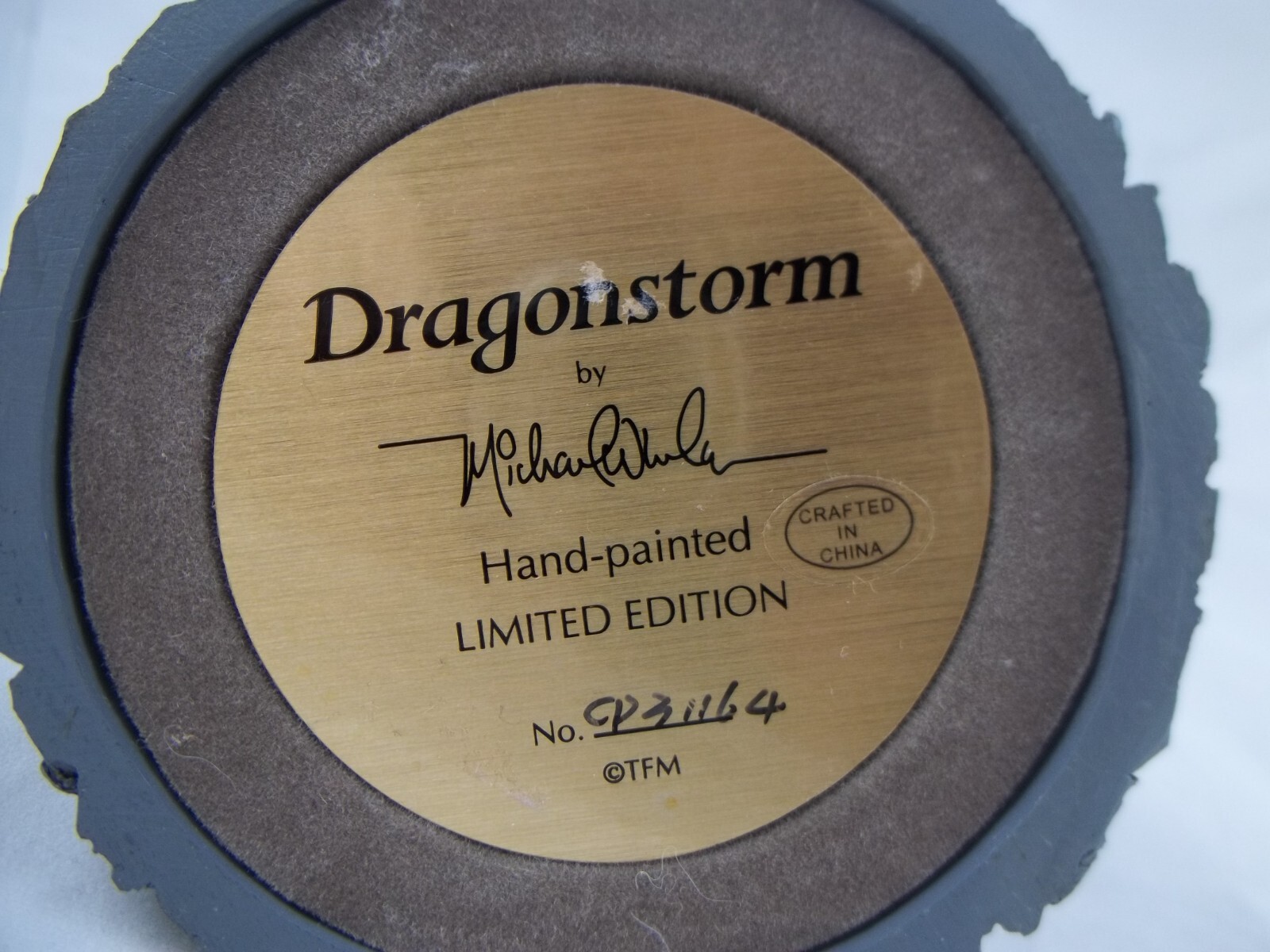 Michael Whelan Franklin Mint Dragon with Dome DRAGONSTORM 5.5″ Limited Edition