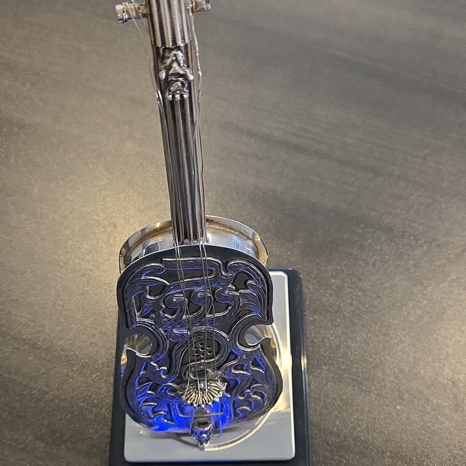 Sterling Silver 925 Violin Figurine handmade