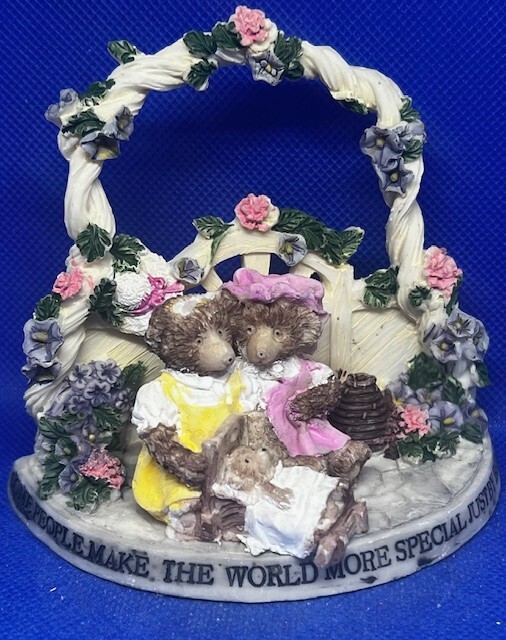 Vintage Bear Family Some People Make the World More Figurine