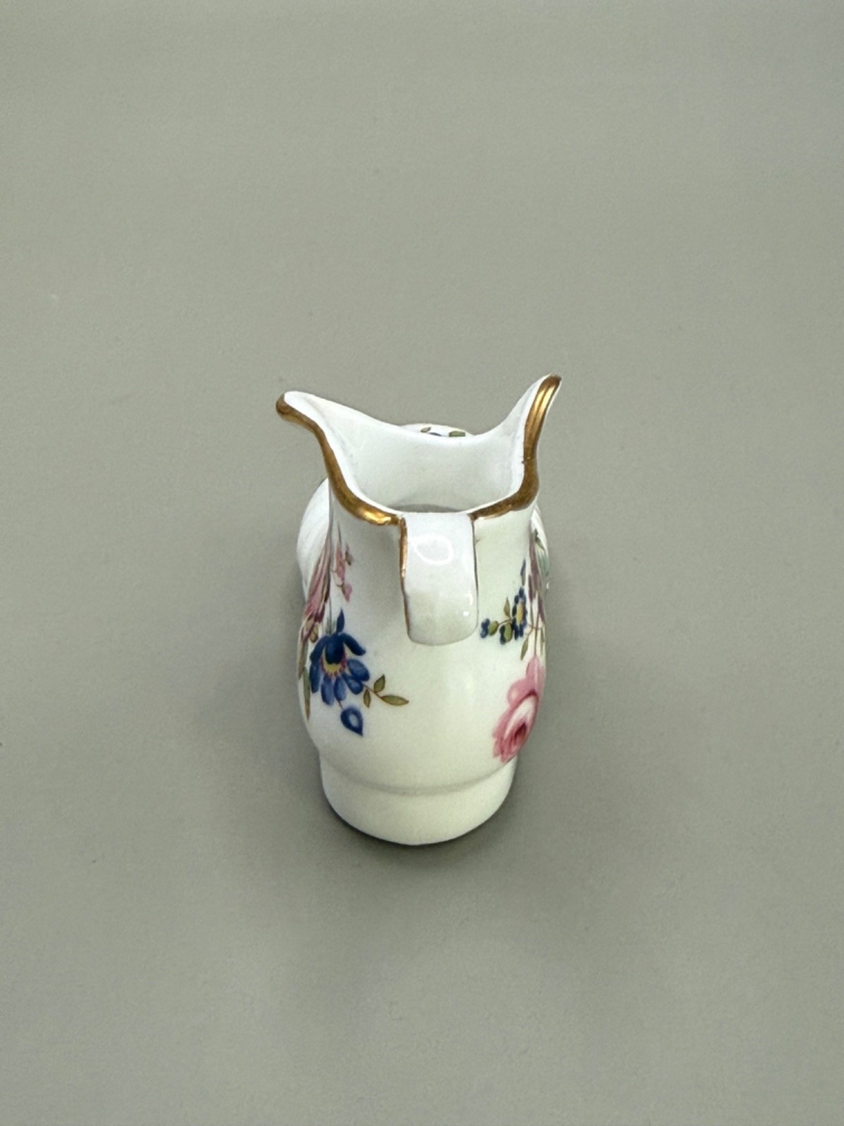 Hammersley Fine Bone China Boot Made In England 3.2″ Passion Flower & Rose