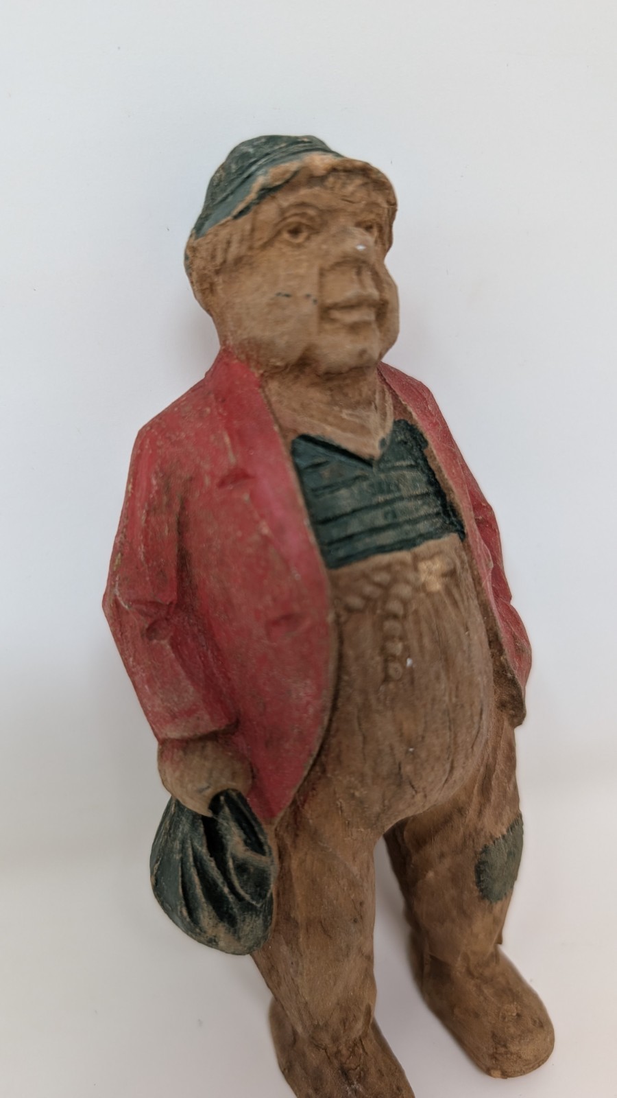 Vintage 1940-50’s Burwood Like Man Hobo Small Figurine Statue As Is