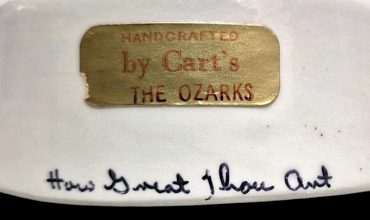 VTG Angel Musical Rotates Plays Hymm Hand-craftet By Cart’s The Ozarks USA