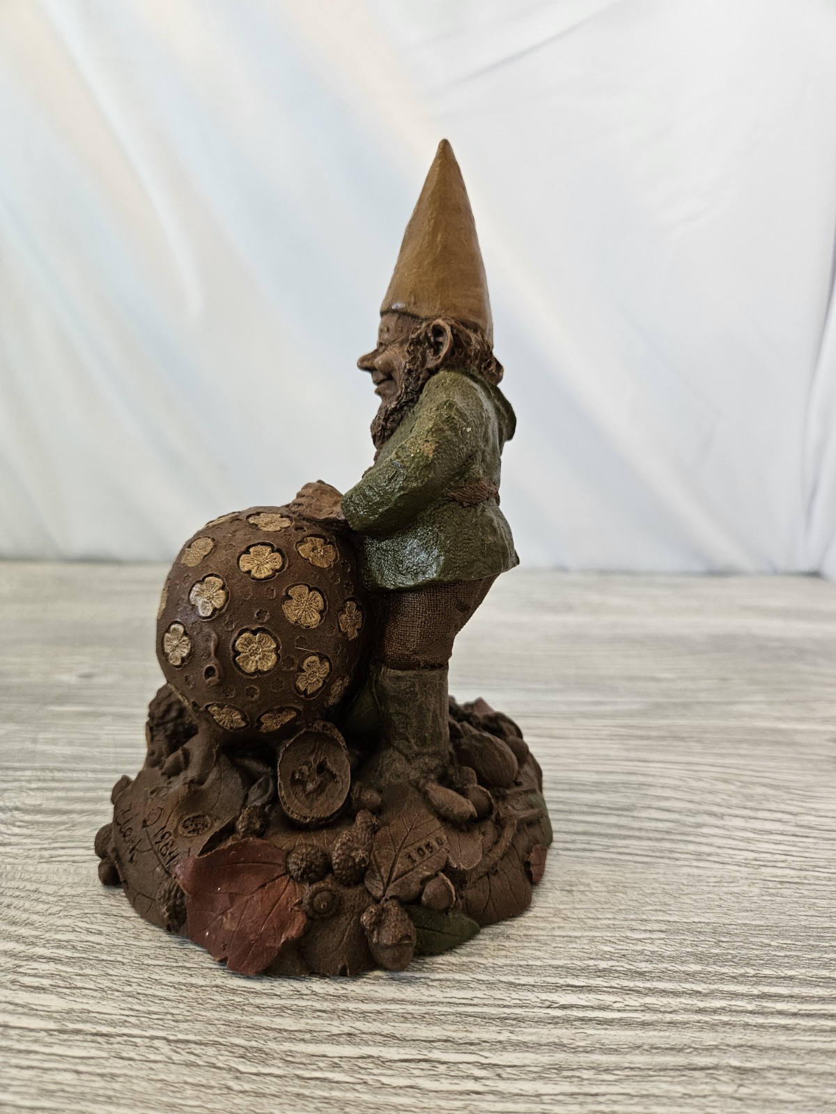 Vintage 1984 Thomas Clark “C.D.” Gnome Piggy Bank Statue Number 64 Cairn Studios