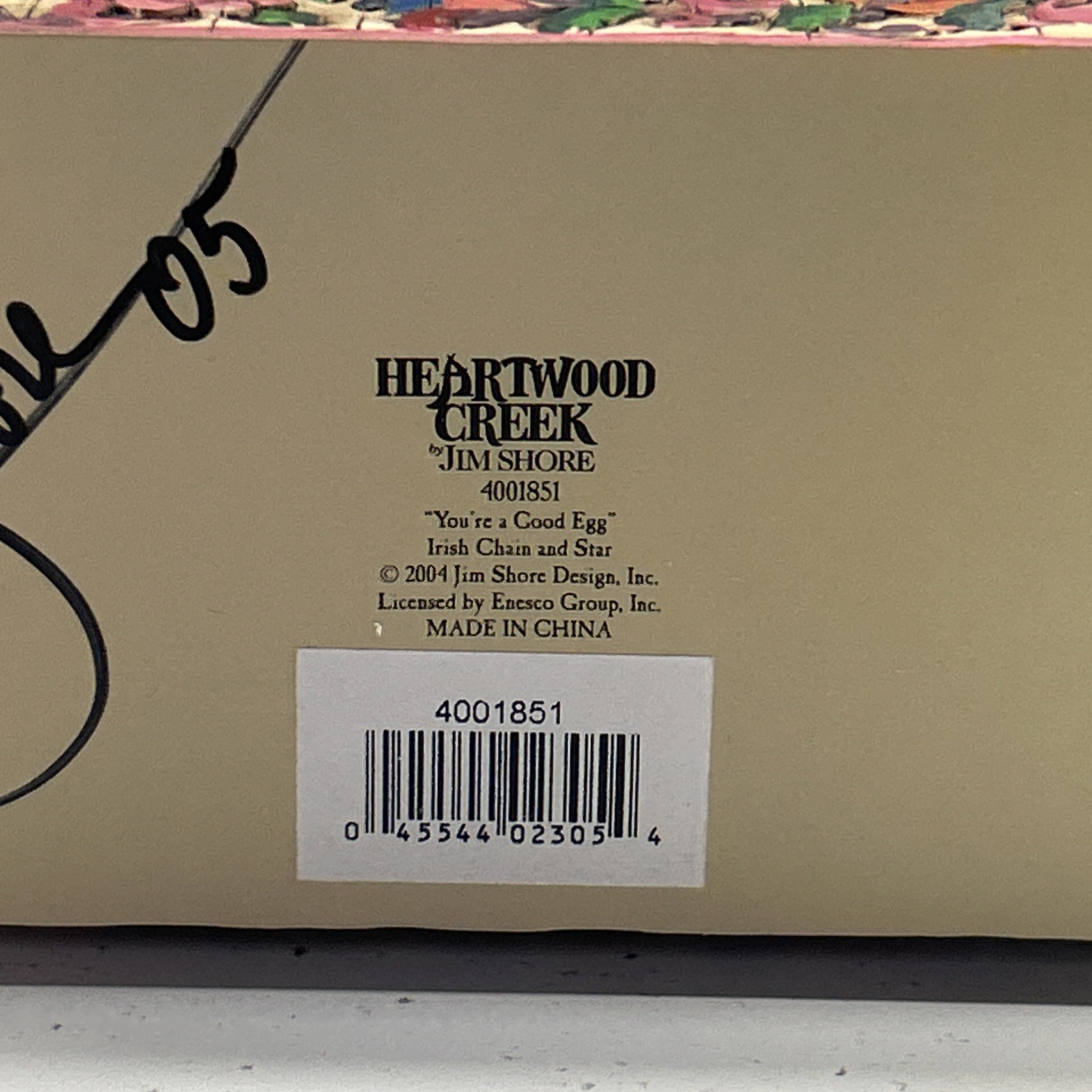 VTG 2005 SIGNED BY Jim Shore YOU’RE A GOOD EGG 4001851 MINT Condition With Box