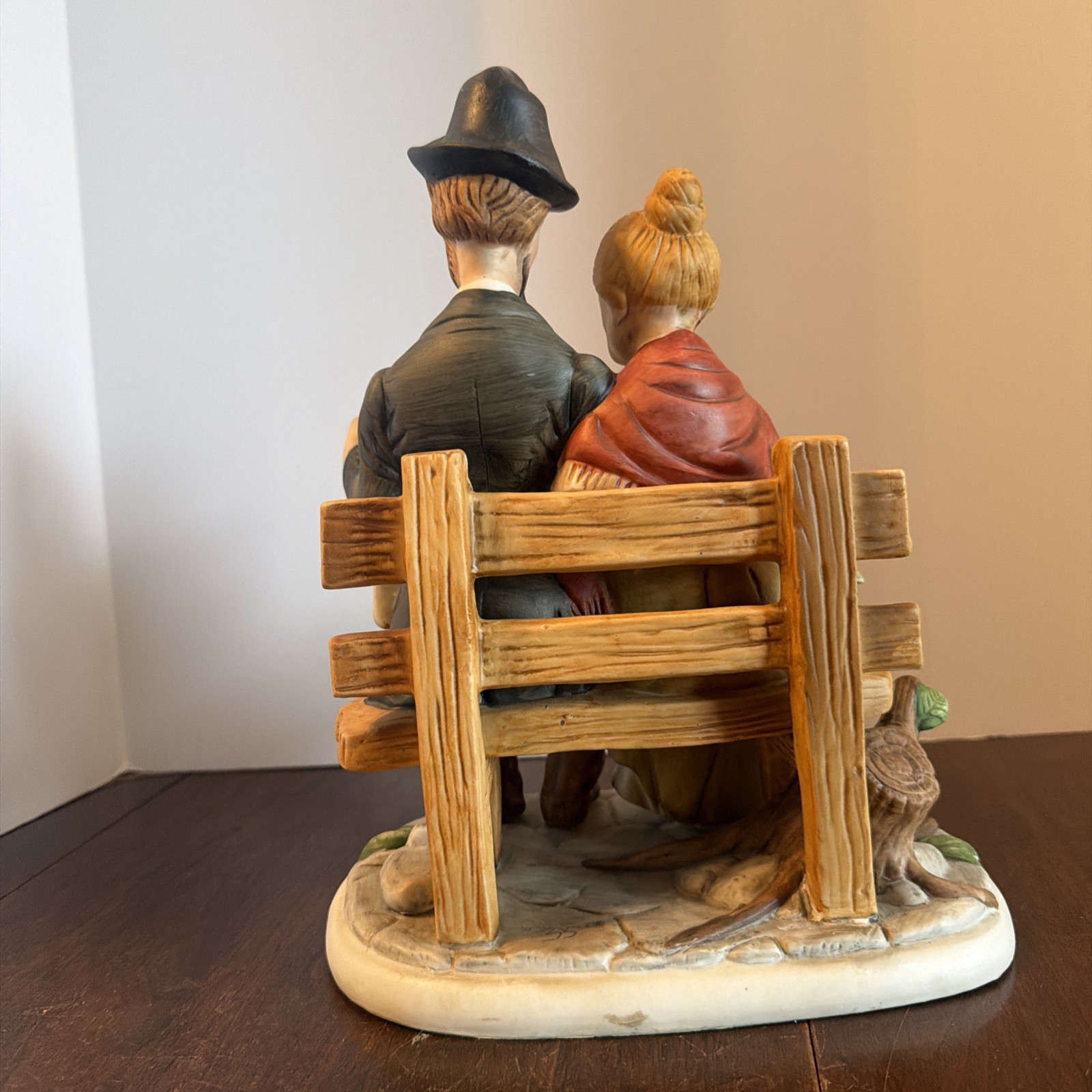 The Marquis Collection Man And Women Sitting On Bench 12” Tall Base 9”