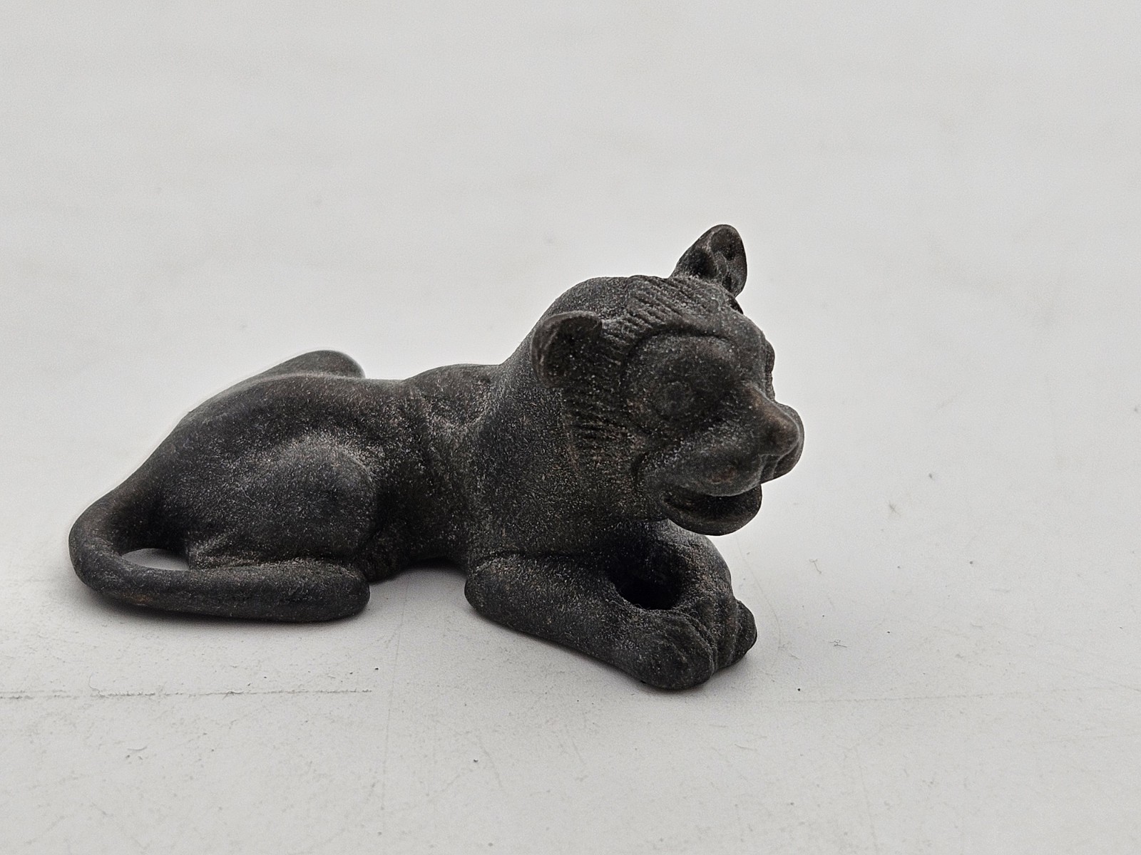 MMA Metropolitan Museum of Art Pewter Lion Figurine 1976 King Tut Exhibit Egypt