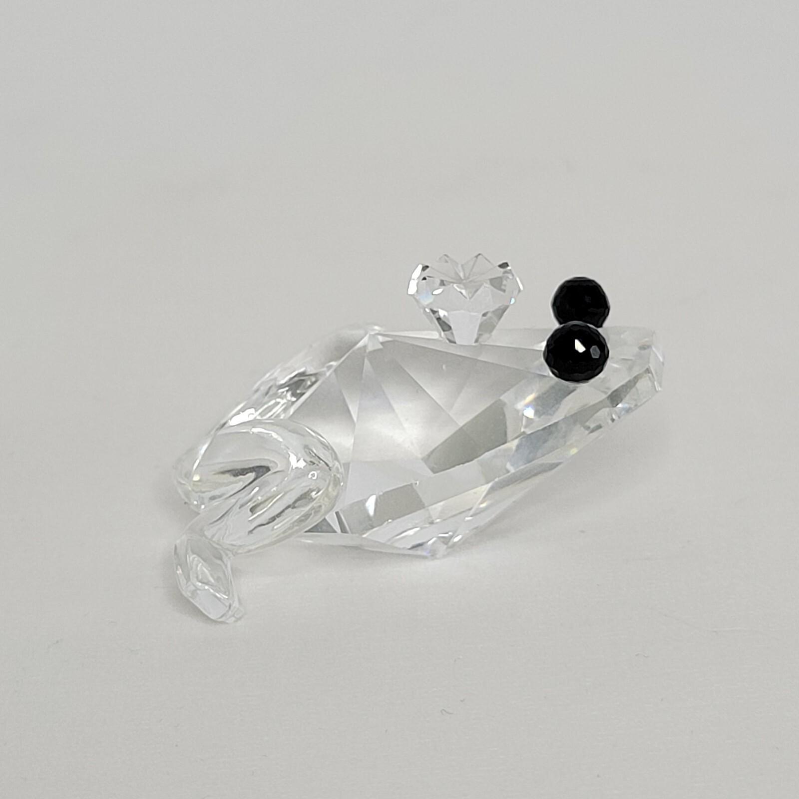Swarovski Crystal Beauties of the Lake 2″ Prince Frog Figurine Black Eyes