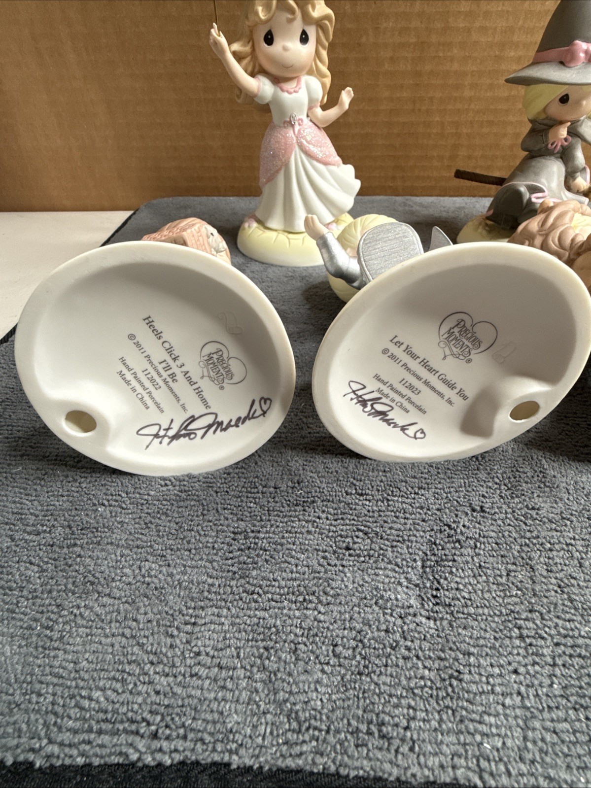 Precious Moments Wizard Of Oz Set Of 6 112022-25. 114033, 132013. SIGNED READ