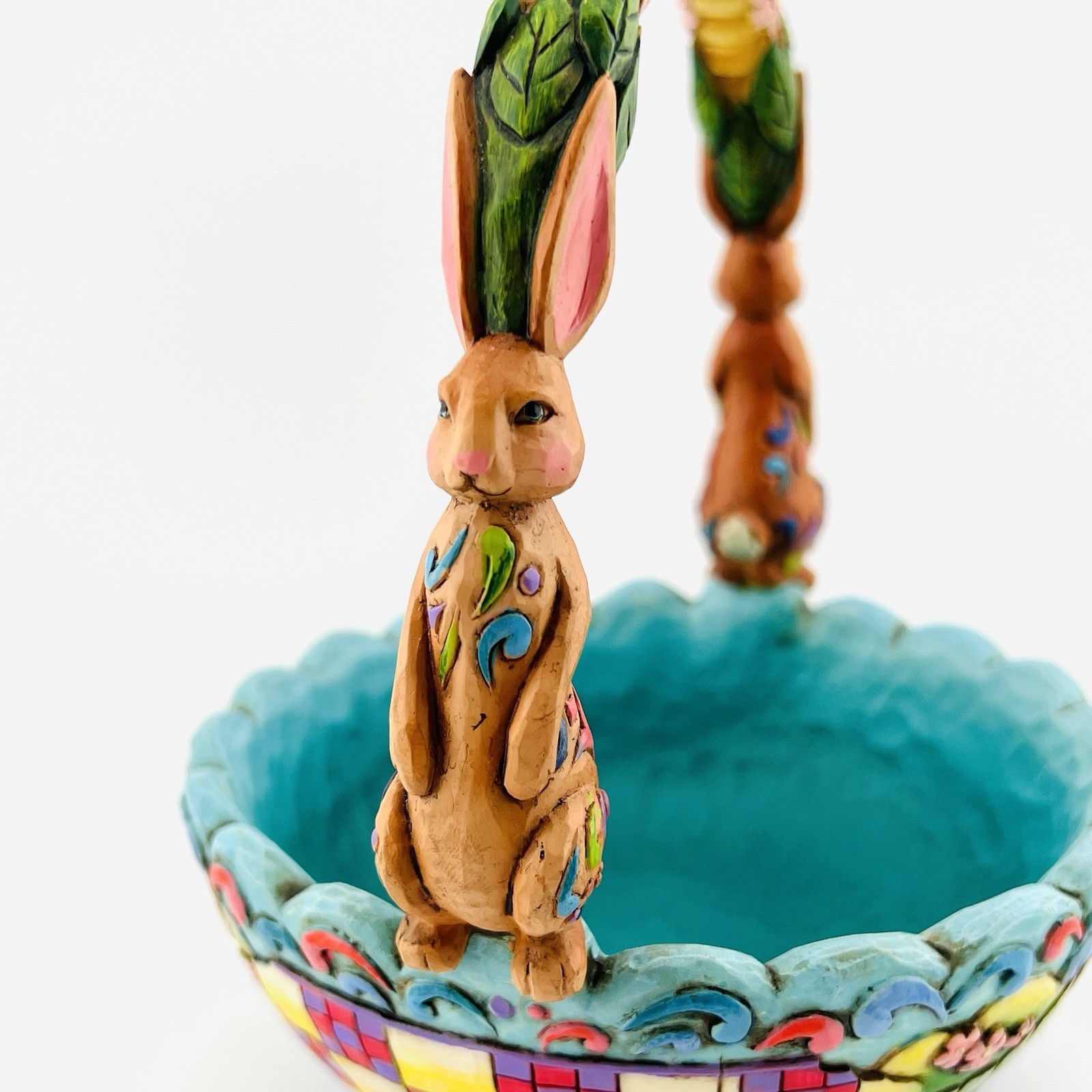 2006 Jim Shore “Hunting Eggs, Finding Joy” Easter Basket Figurine No. 4007945