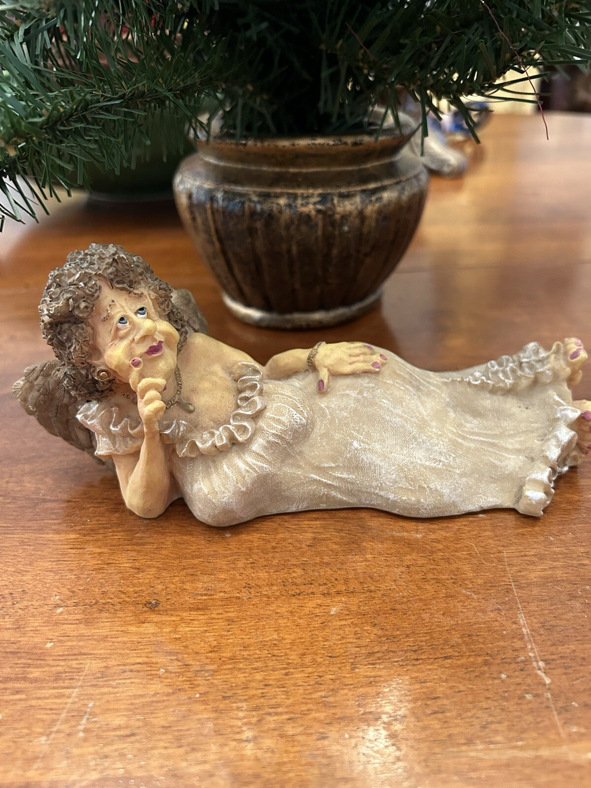THELMA PIN-UP ANGEL ~ Resin ~ 7.5” x 3” ~ Very Beautiful ~ VGC ~