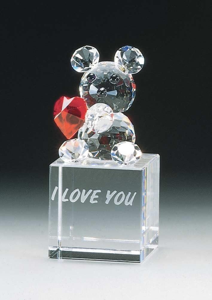 Crystal World “I Love You” Teddy Bear