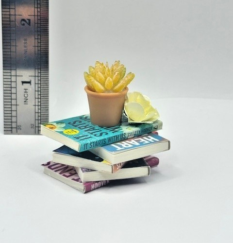 Mini Book Stack Trinket featuring ZURU Mini Brands Colleen Hoover Titles