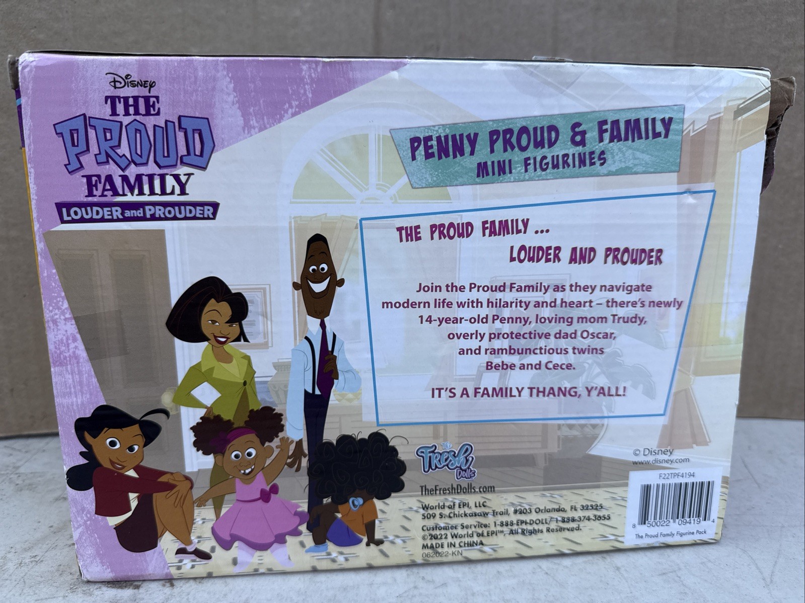 New The Proud Family Louder & Prouder Mini Figurines Outer Box Shows Damaged C1