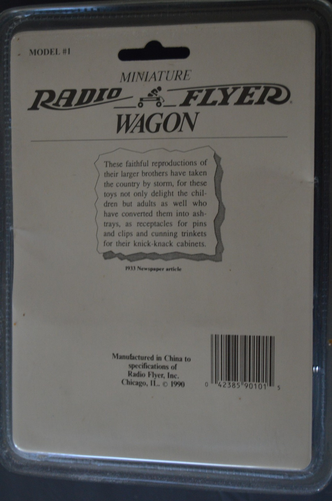 1990 Miniature Mini Radio Flyer Wagon Model #1 NEW