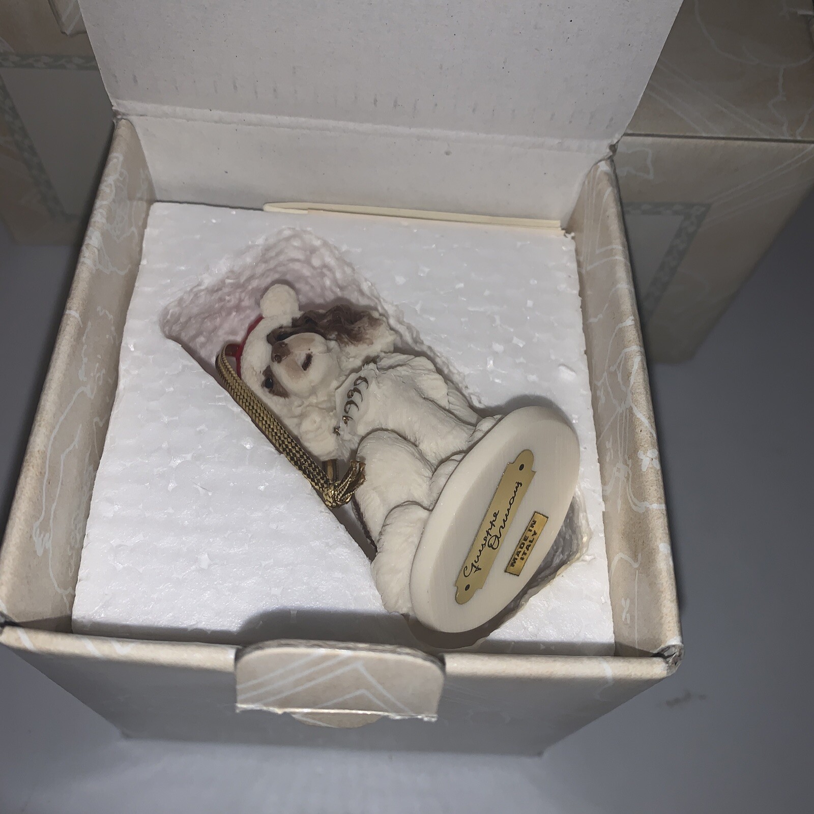 1999 CHRISTMAS ORNAMENT “CAPPY” Made in Italy G. Armani Florence Sculpture￼