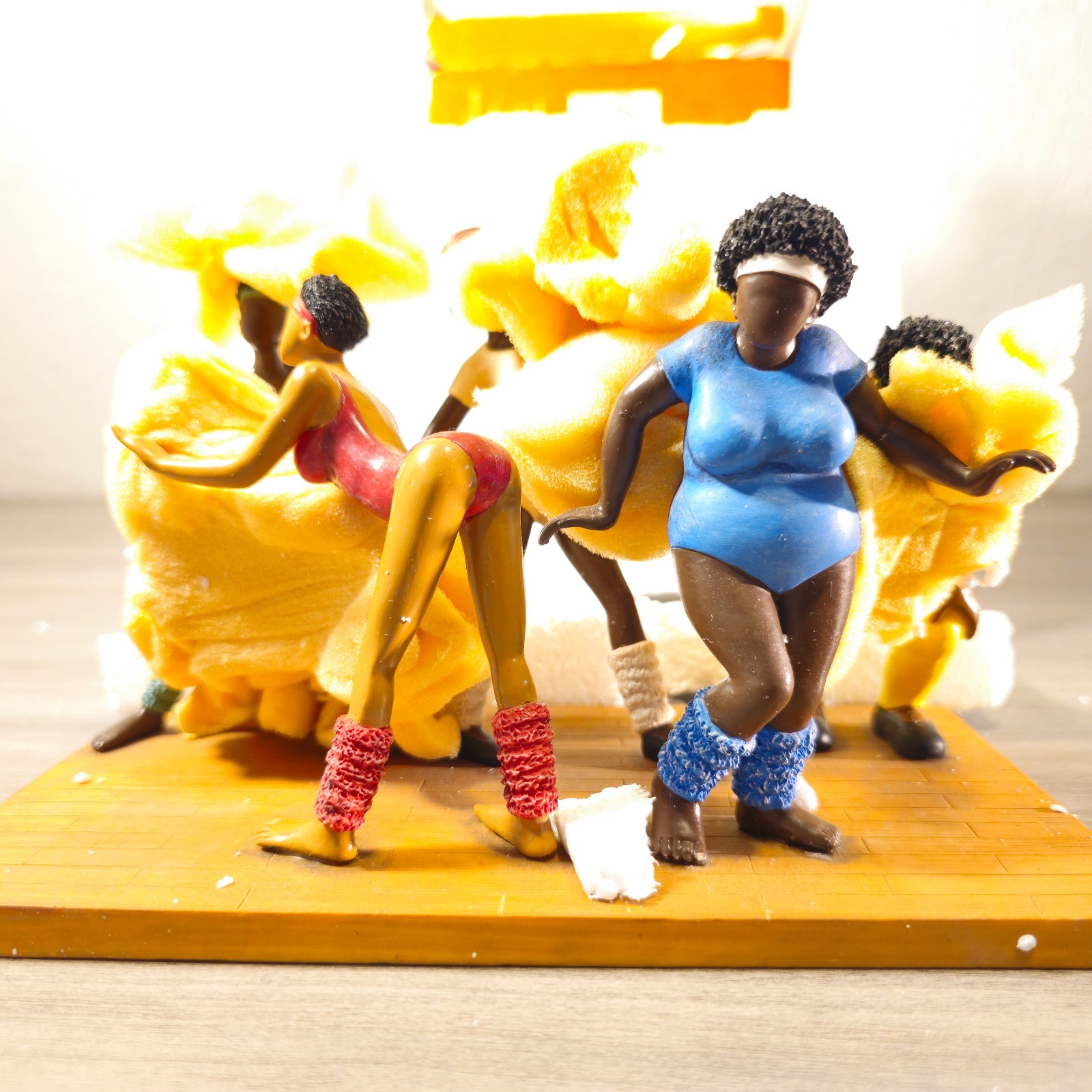 Vintage Annie Lee STRETCH ONE & TWO Sass n Class African American Figurine