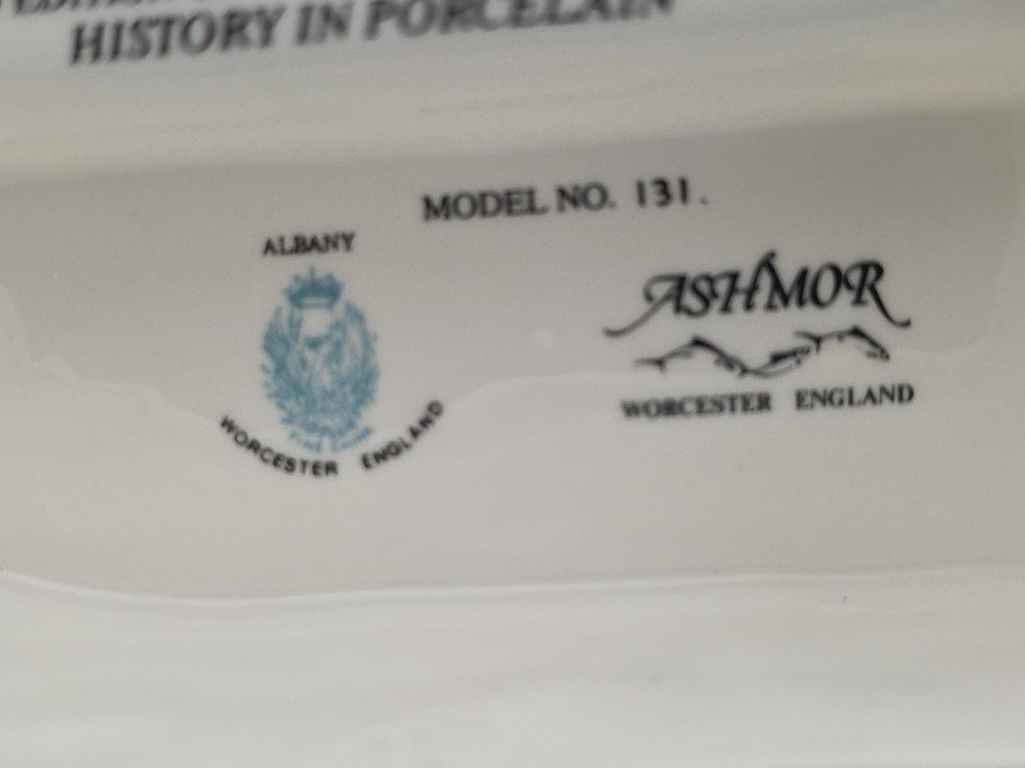 Sir Winston Churchill Porcelain Figure Ltd Ed. 131/375 Ashmor Worcester VE Day