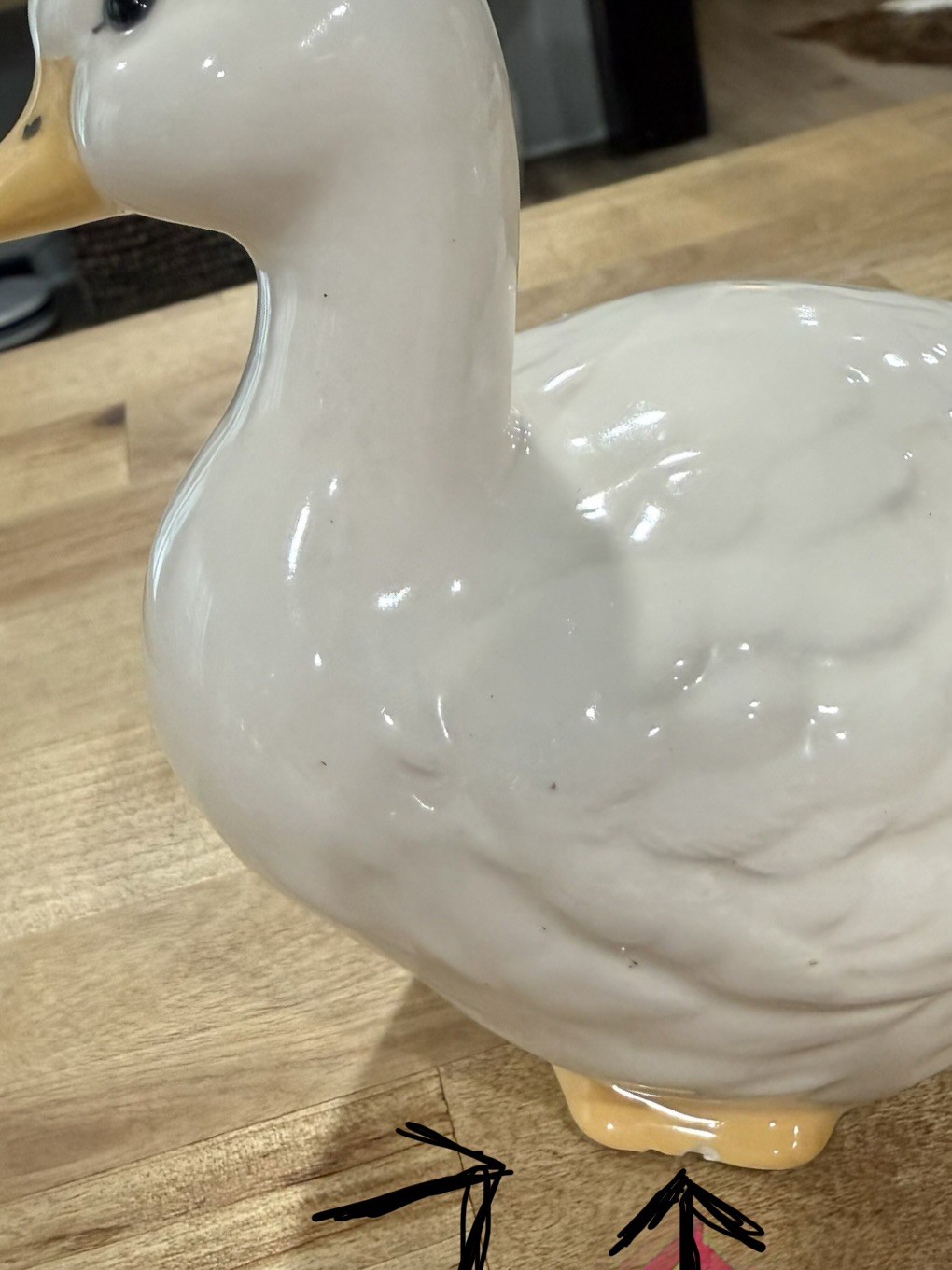 Vtg Cottagecore Duck Family Figurines Set of 3 White Ceramic Geese*EUC*