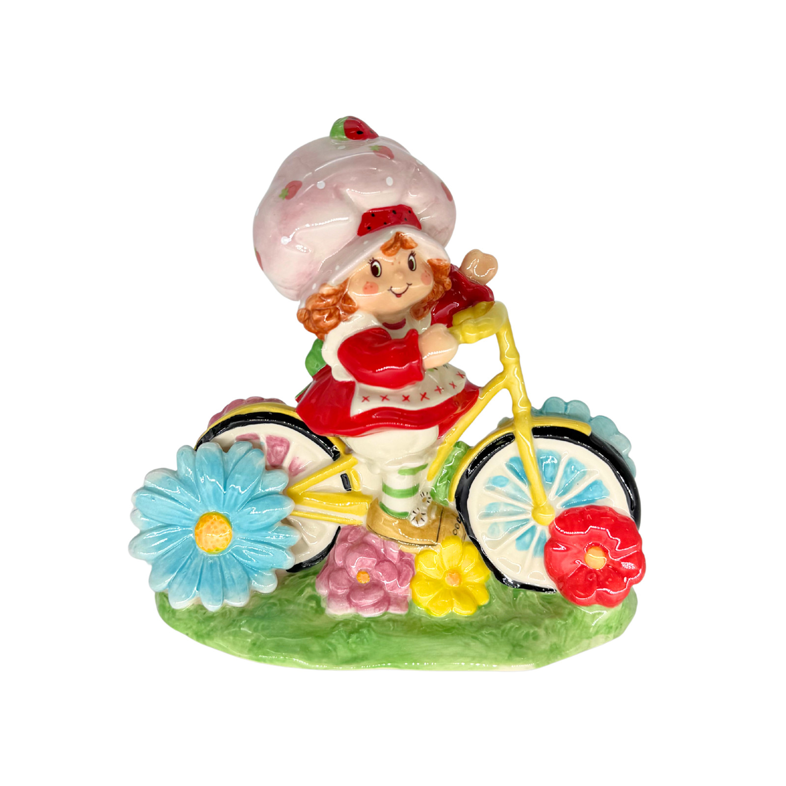Blue Sky Clayworks Strawberry Shortcake Pedal Push Flower Garden Figurine 24878
