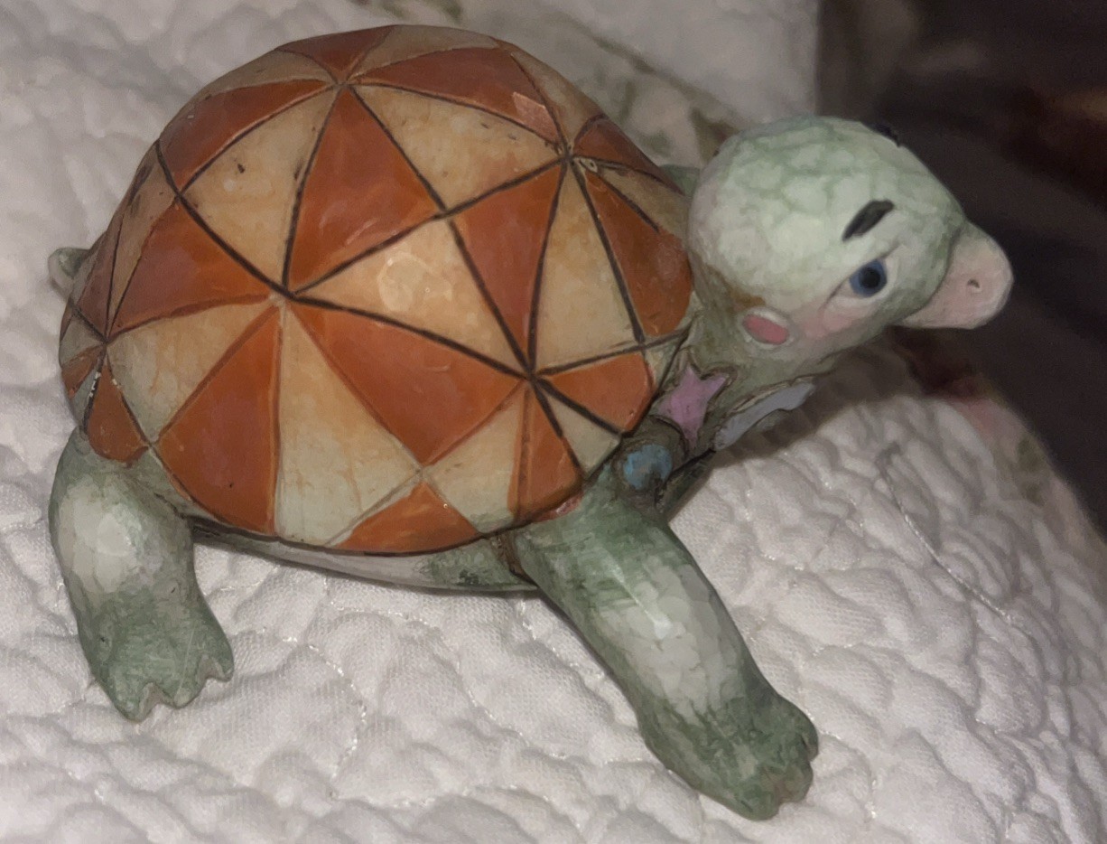 Jim Shore Heartwood Creek Mini Turtle Tortoise Collectible Colorful