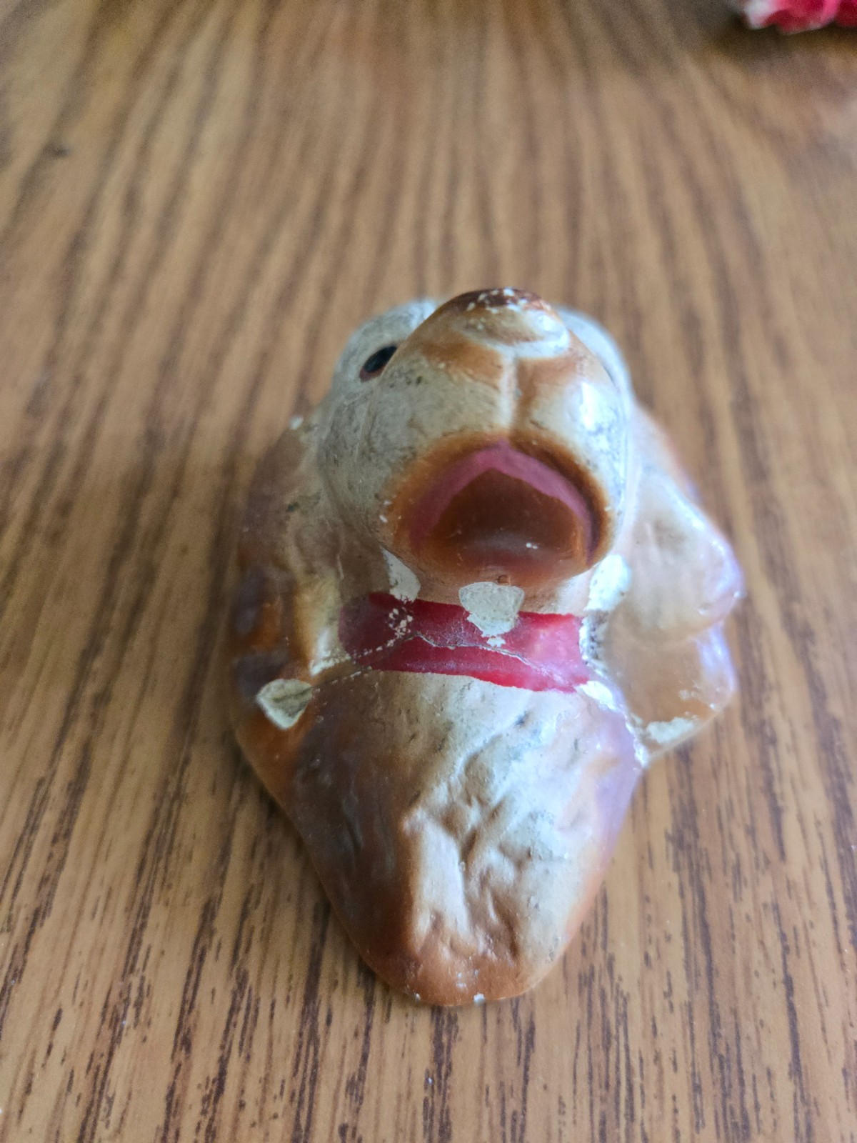 Lot of 3 ceramic porcelain vintage mini 40s-50s dog head wall mount figurines