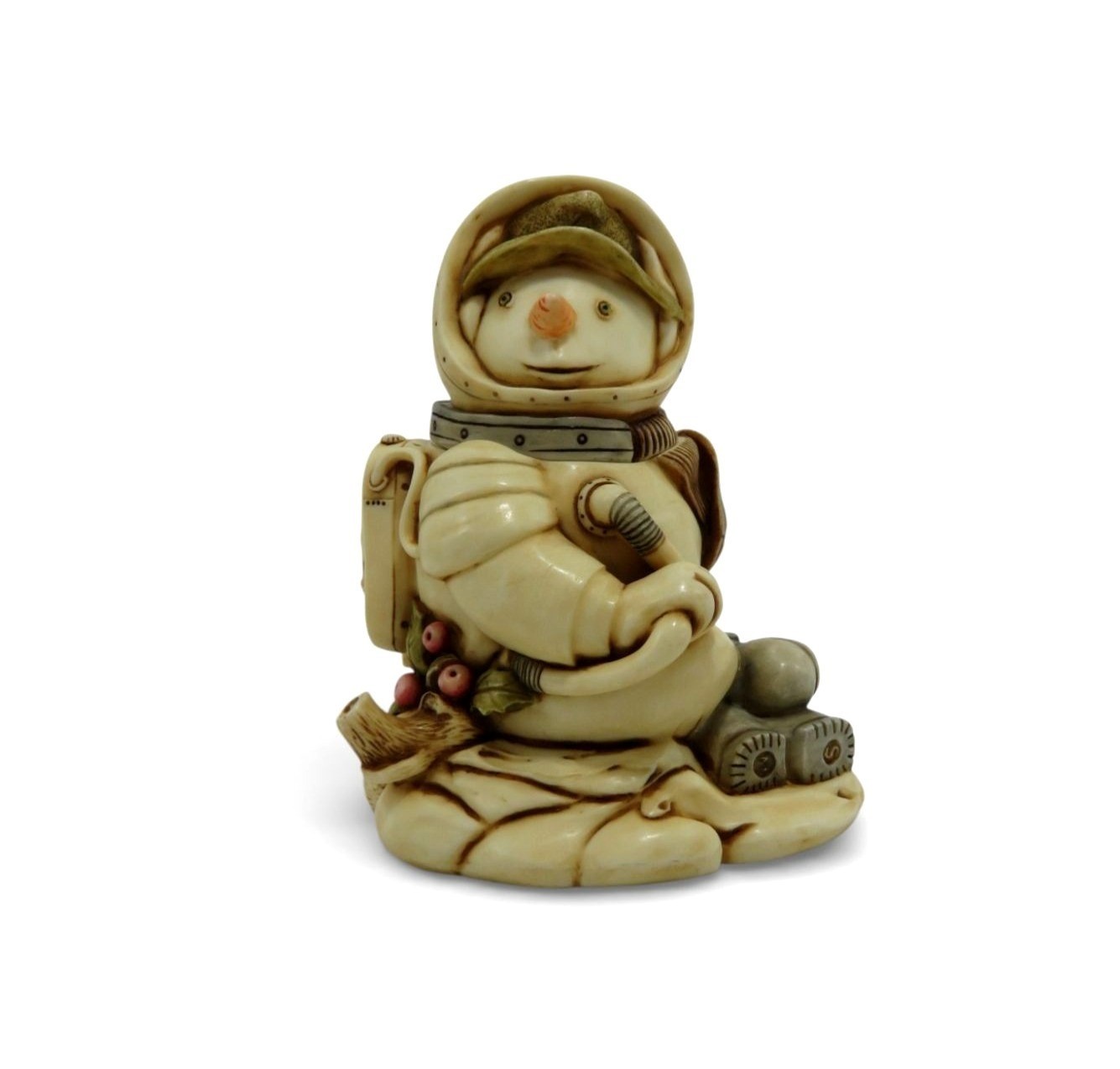 Harmony Kingdom Blue Moon Snowman Astronaut Trinket Figurine Boxed 3.7″