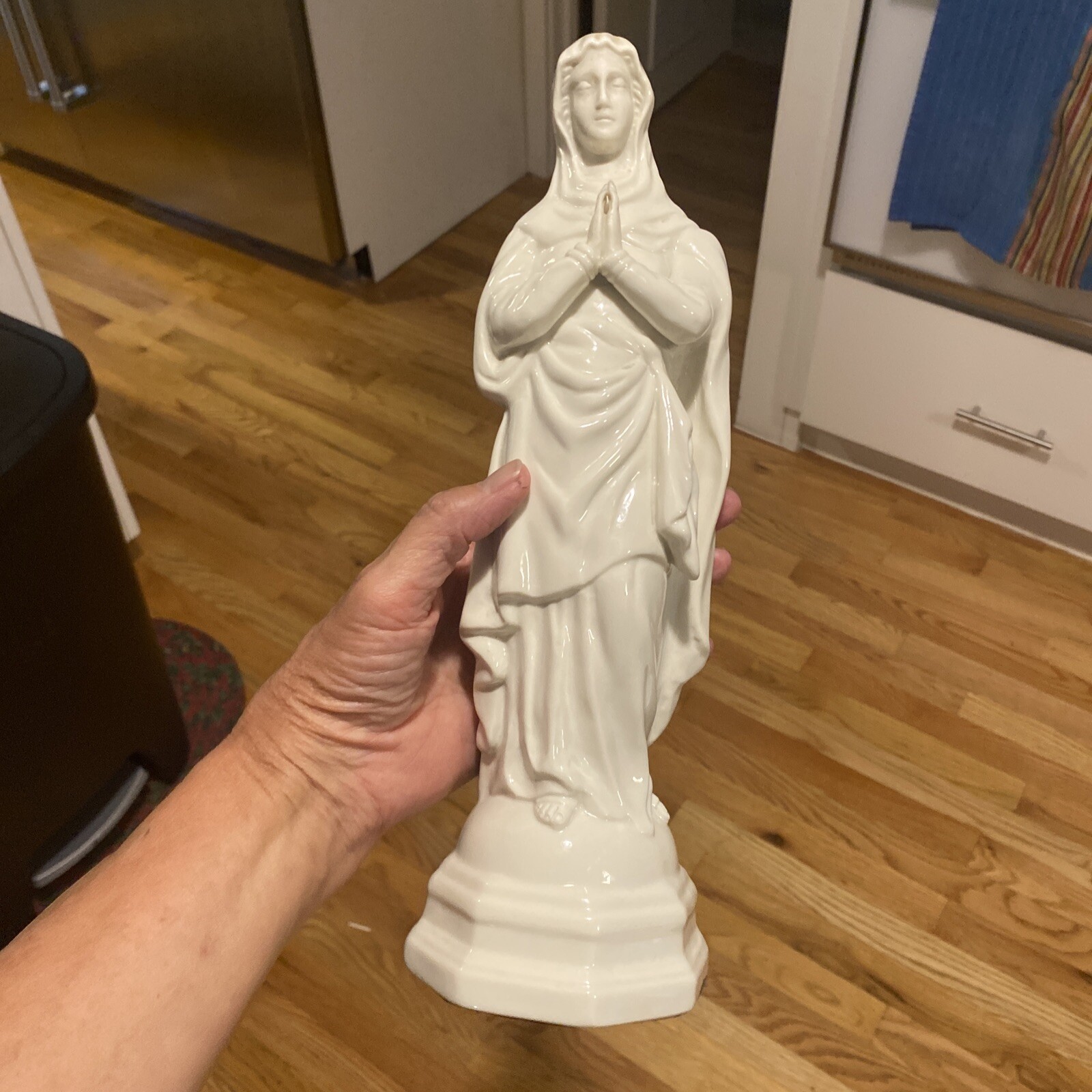 Belleek Blessed Virgin Mary / Madonna 12” Porcelain Figurine